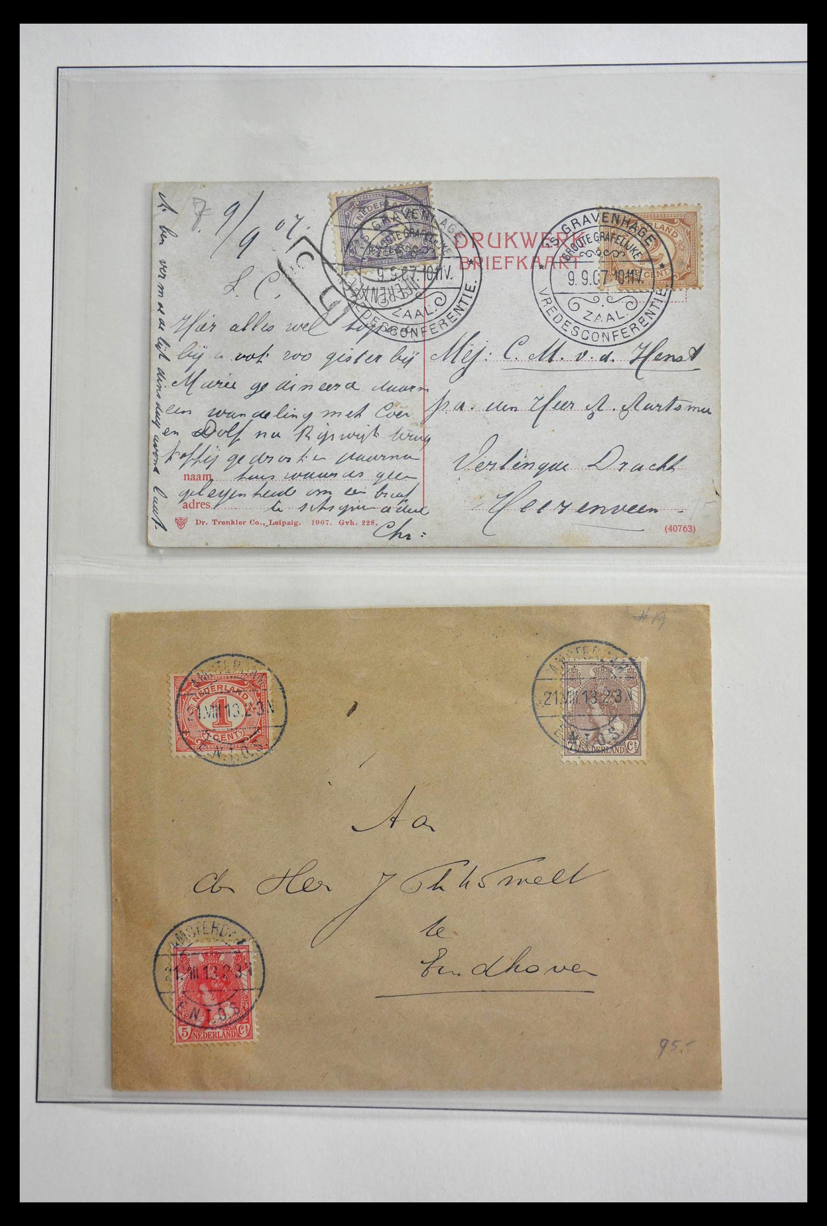 28783 001 - 28783 Netherlands commemorative cancels 1906-1934.