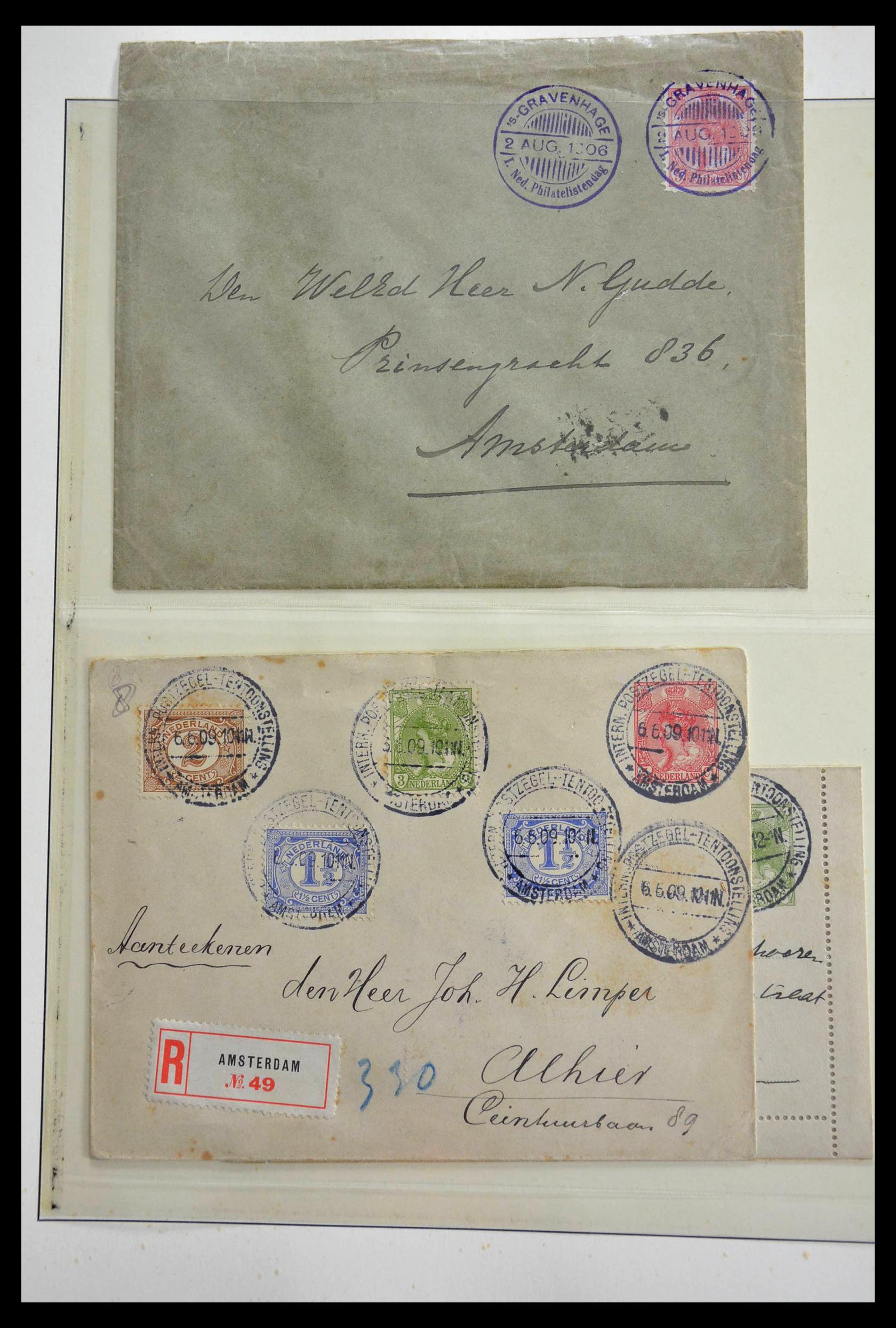 28783 002 - 28783 Netherlands commemorative cancels 1906-1934.