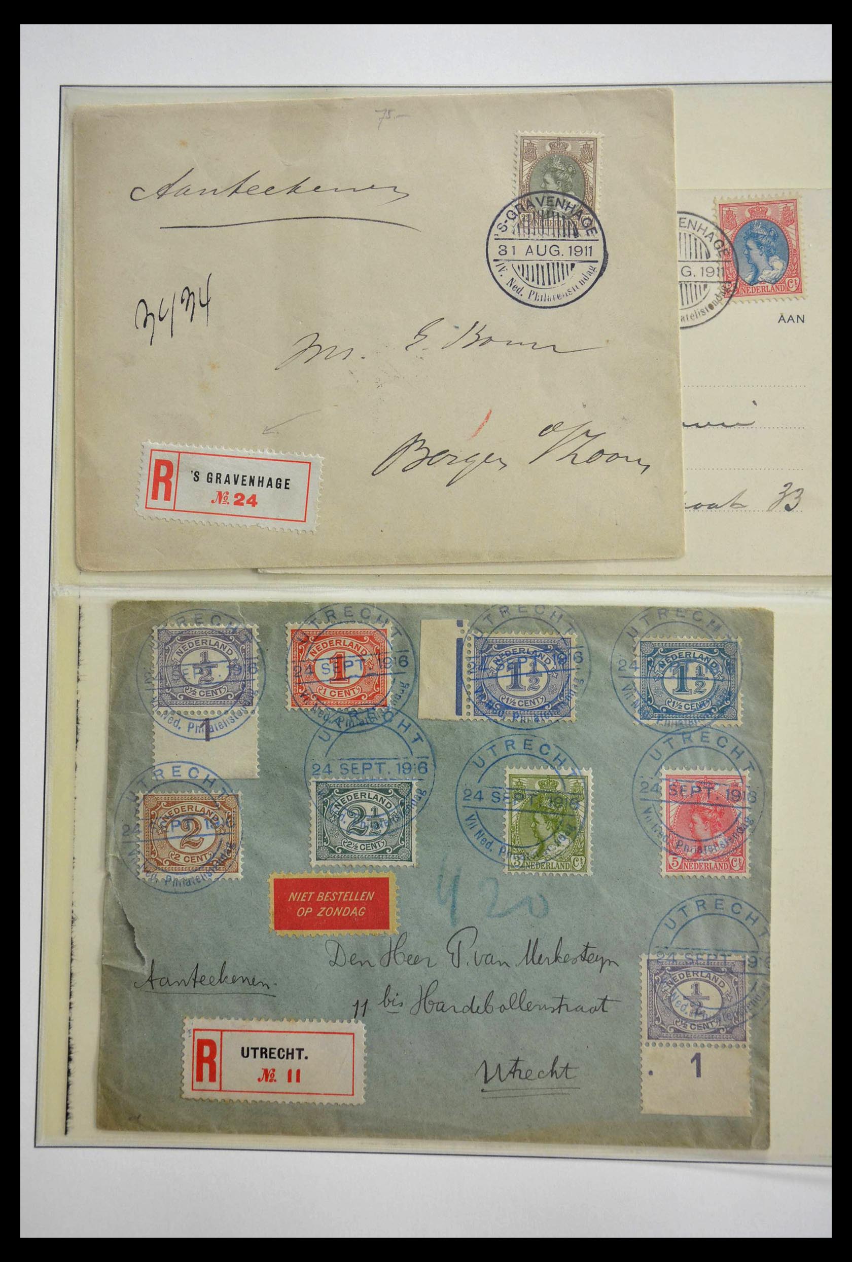 28783 003 - 28783 Netherlands commemorative cancels 1906-1934.