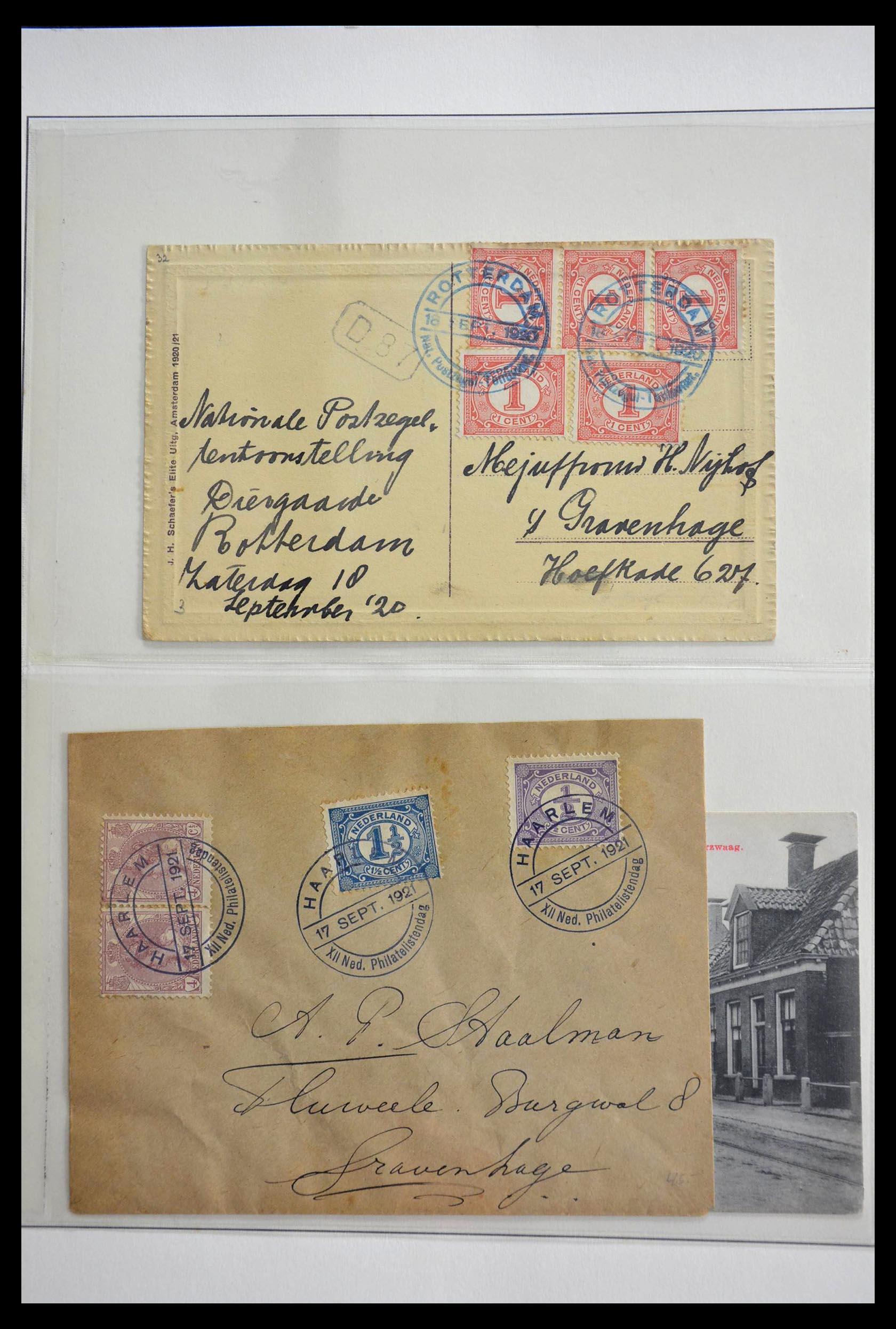 28783 005 - 28783 Netherlands commemorative cancels 1906-1934.