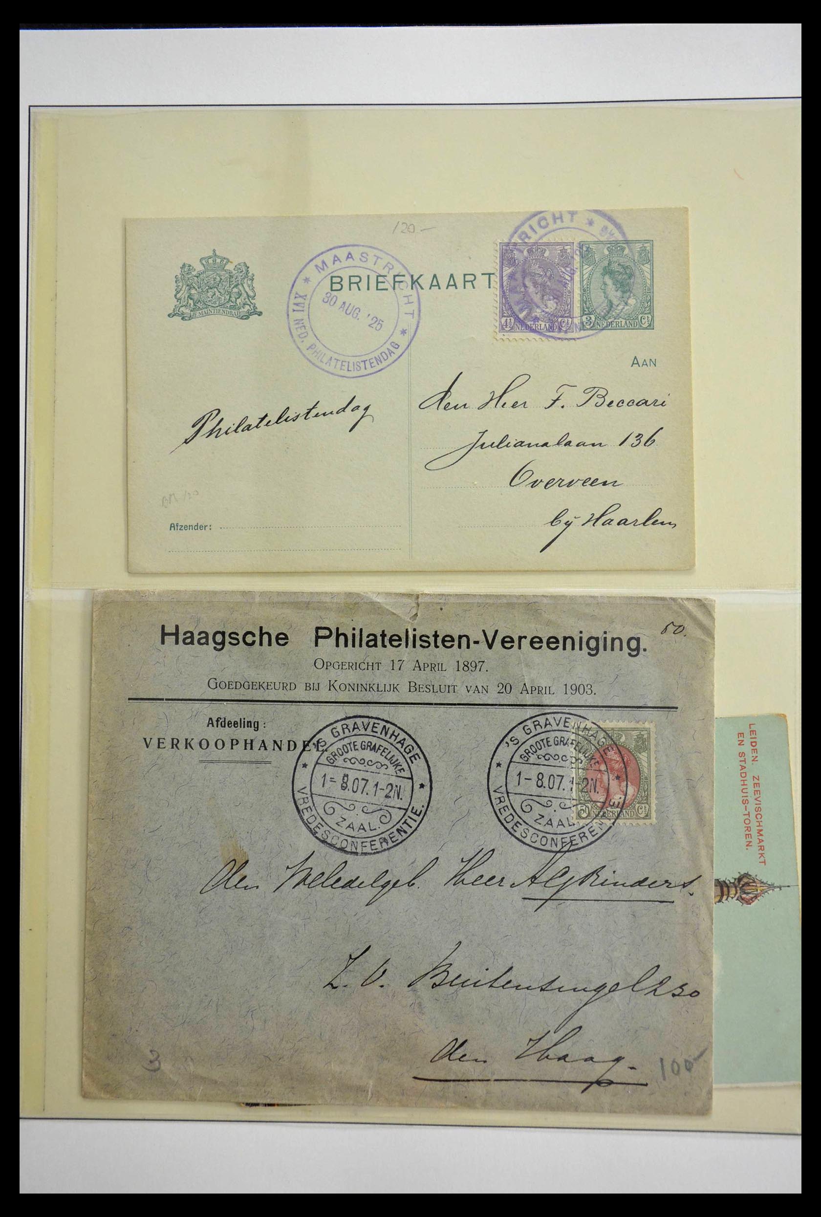 28783 007 - 28783 Netherlands commemorative cancels 1906-1934.