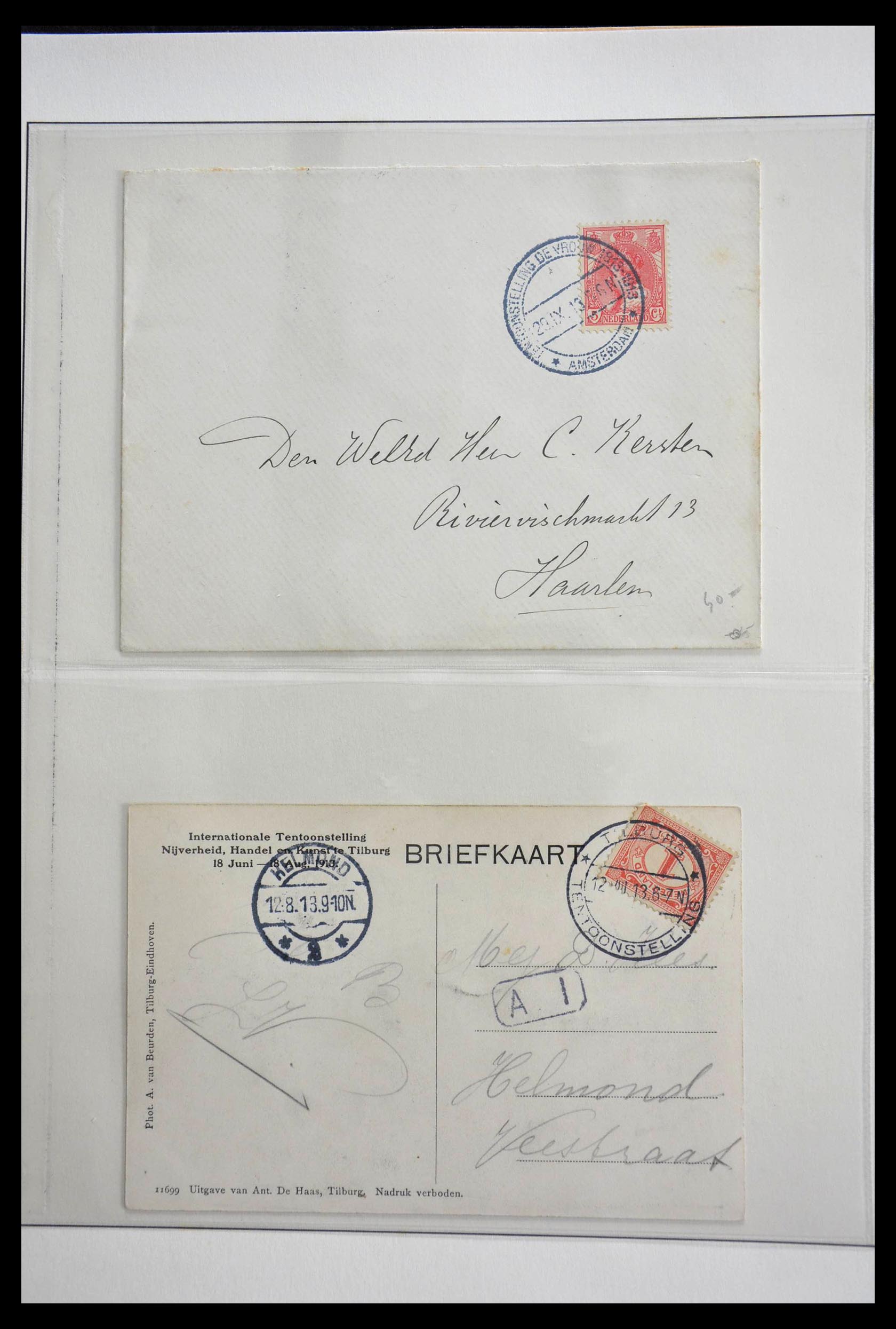 28783 008 - 28783 Netherlands commemorative cancels 1906-1934.