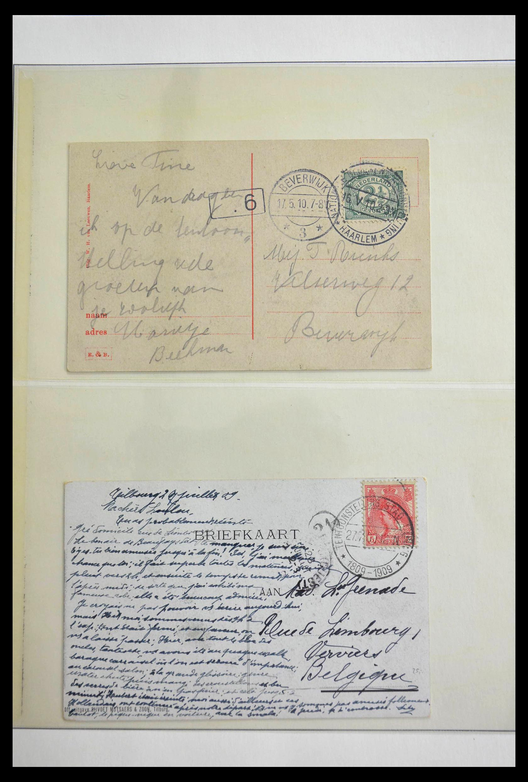 28783 025 - 28783 Netherlands commemorative cancels 1906-1934.
