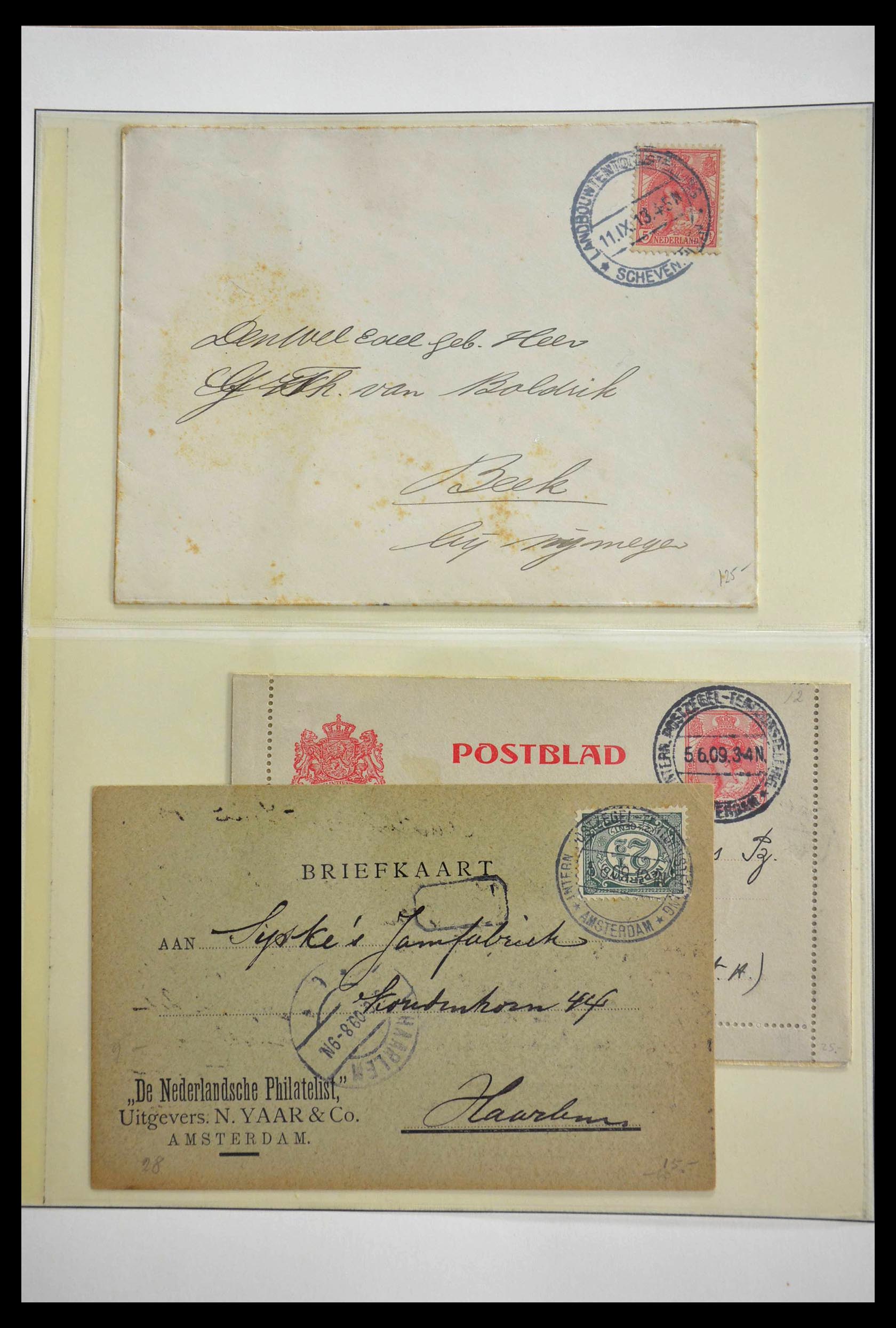 28783 037 - 28783 Netherlands commemorative cancels 1906-1934.