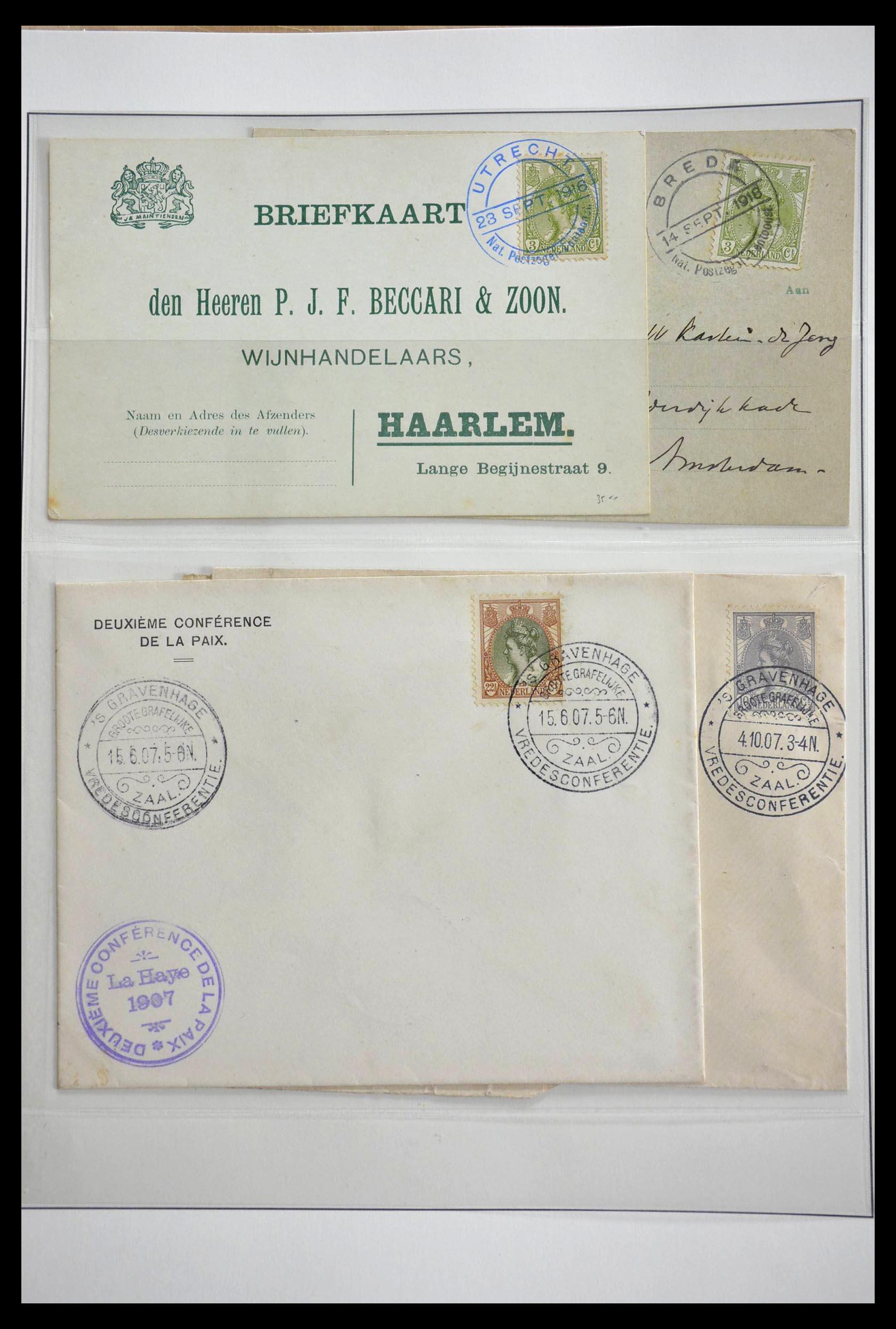 28783 038 - 28783 Netherlands commemorative cancels 1906-1934.