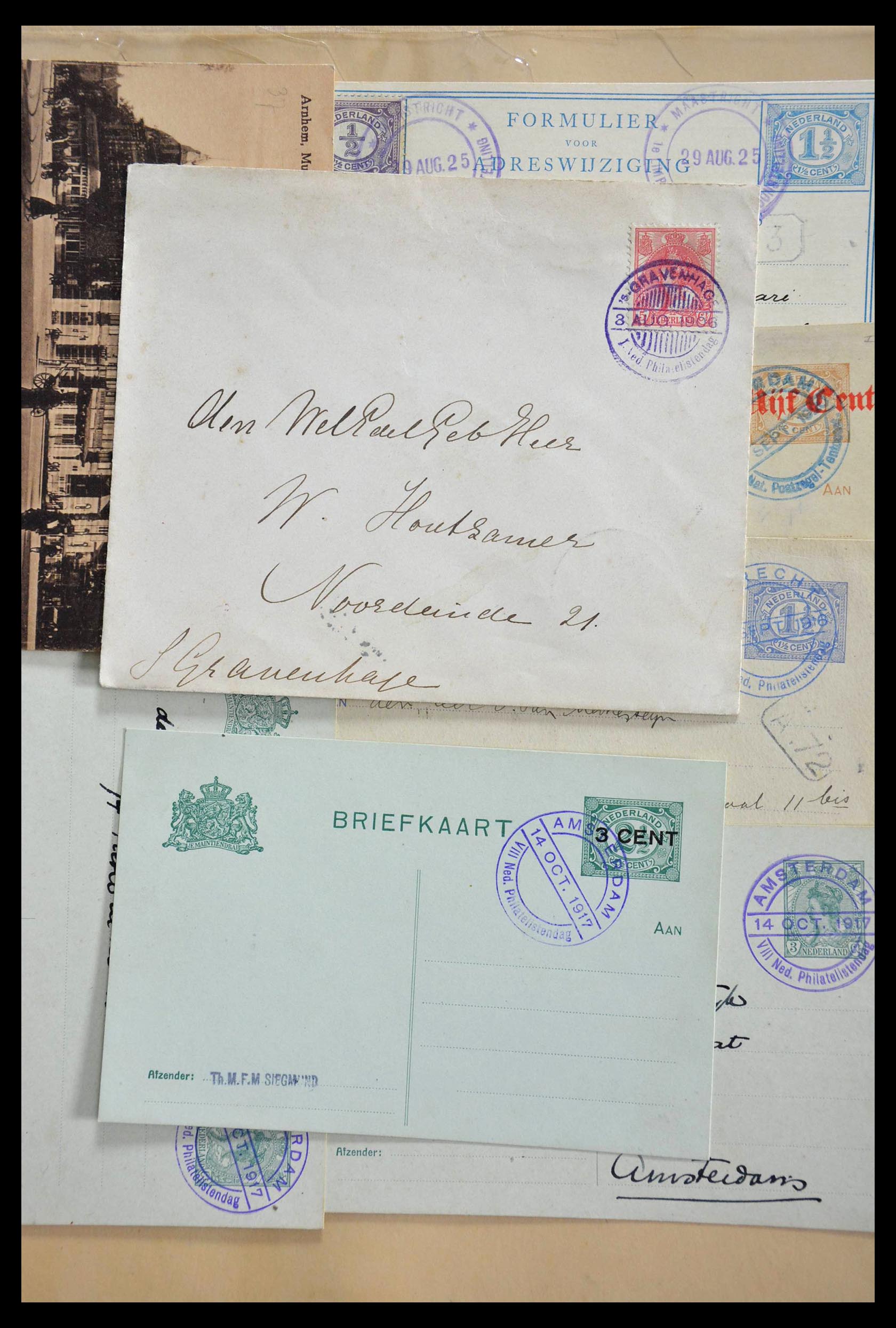 28783 045 - 28783 Netherlands commemorative cancels 1906-1934.