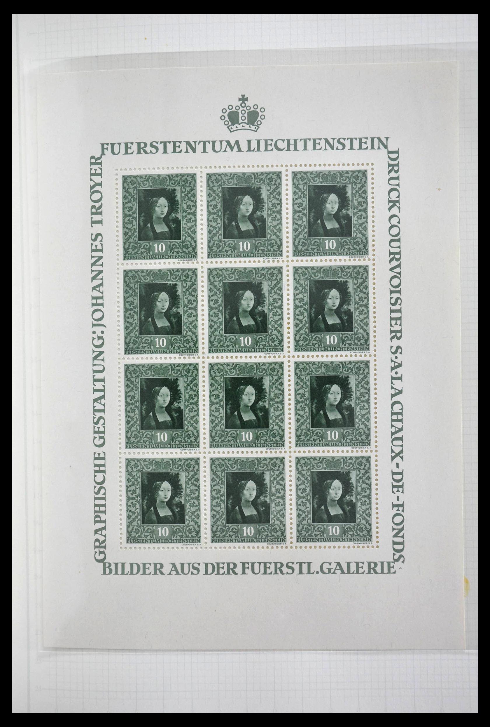 28810 007 - 28810 Liechtenstein 1939-1981 kleinbogen.