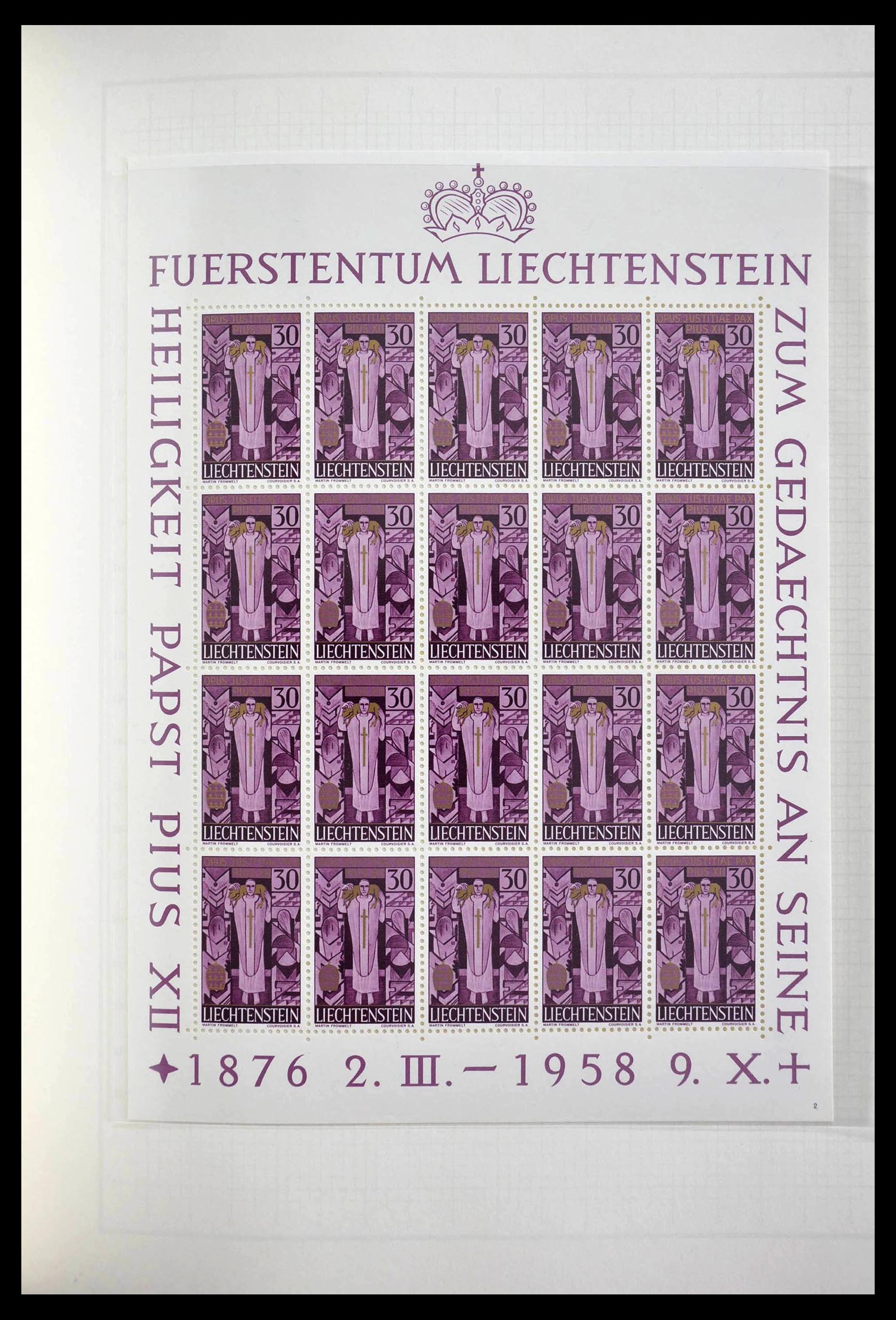 28810 023 - 28810 Liechtenstein 1939-1981 kleinbogen.