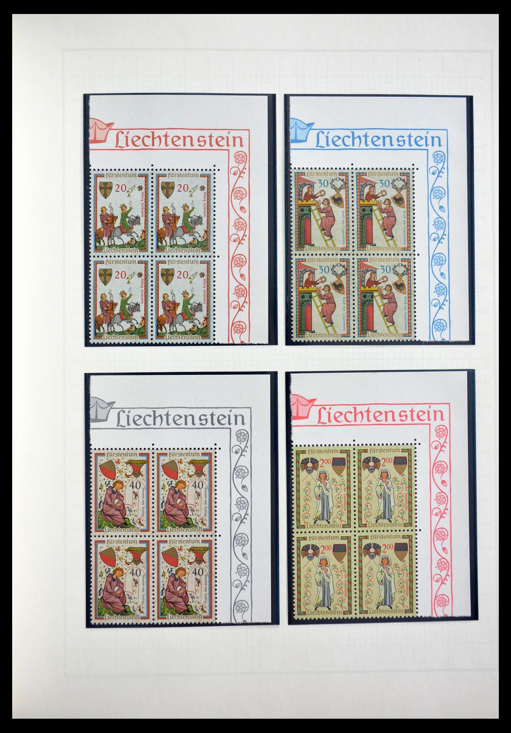 28810 036 - 28810 Liechtenstein 1939-1981 kleinbogen.