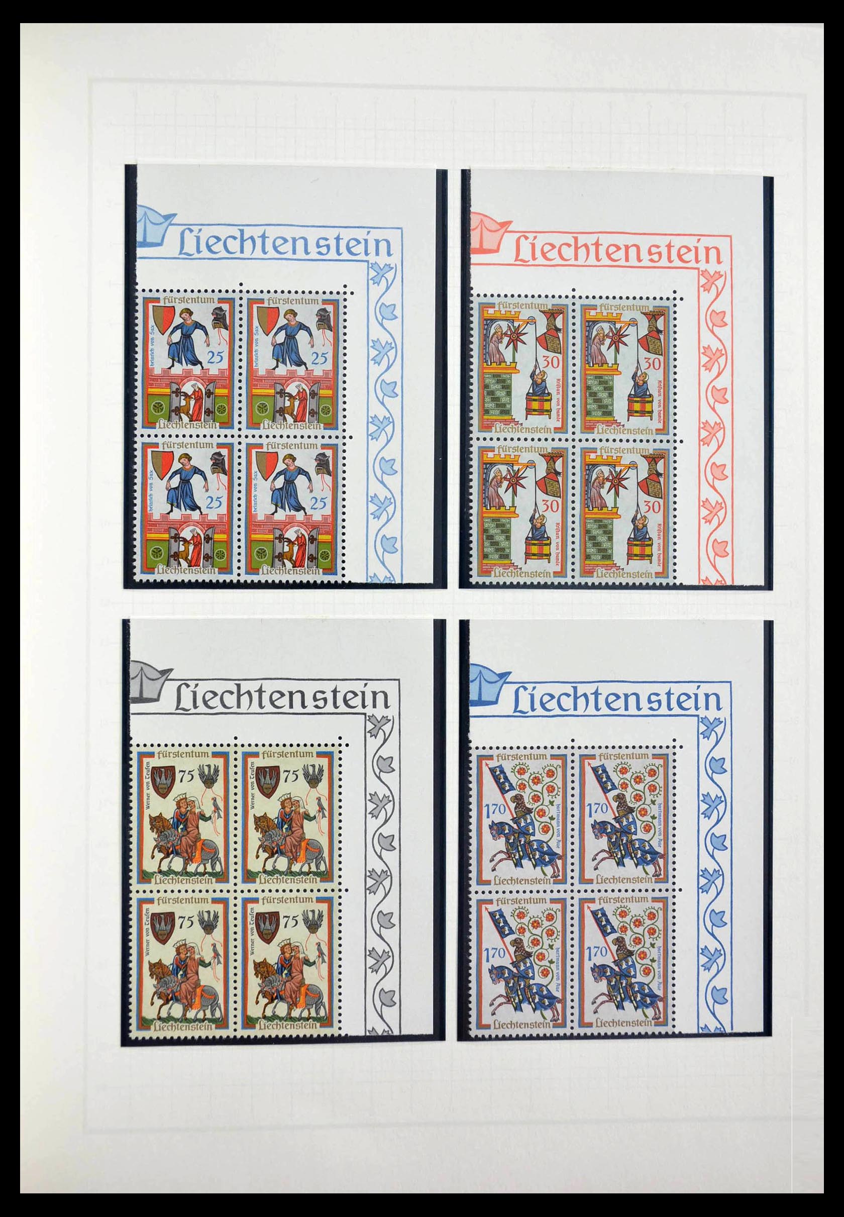 28810 053 - 28810 Liechtenstein 1939-1981 kleinbogen.