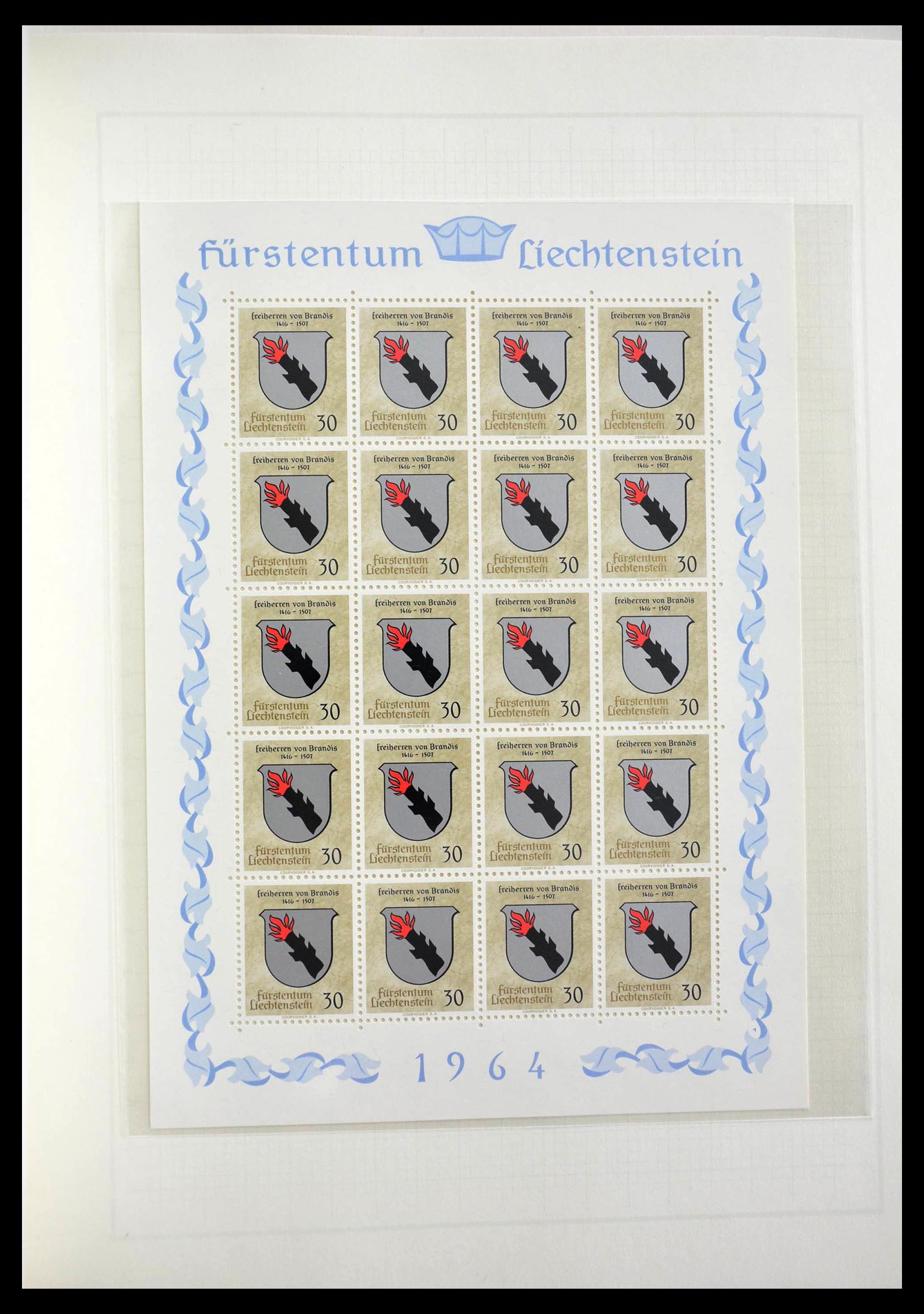 28810 055 - 28810 Liechtenstein 1939-1981 kleinbogen.