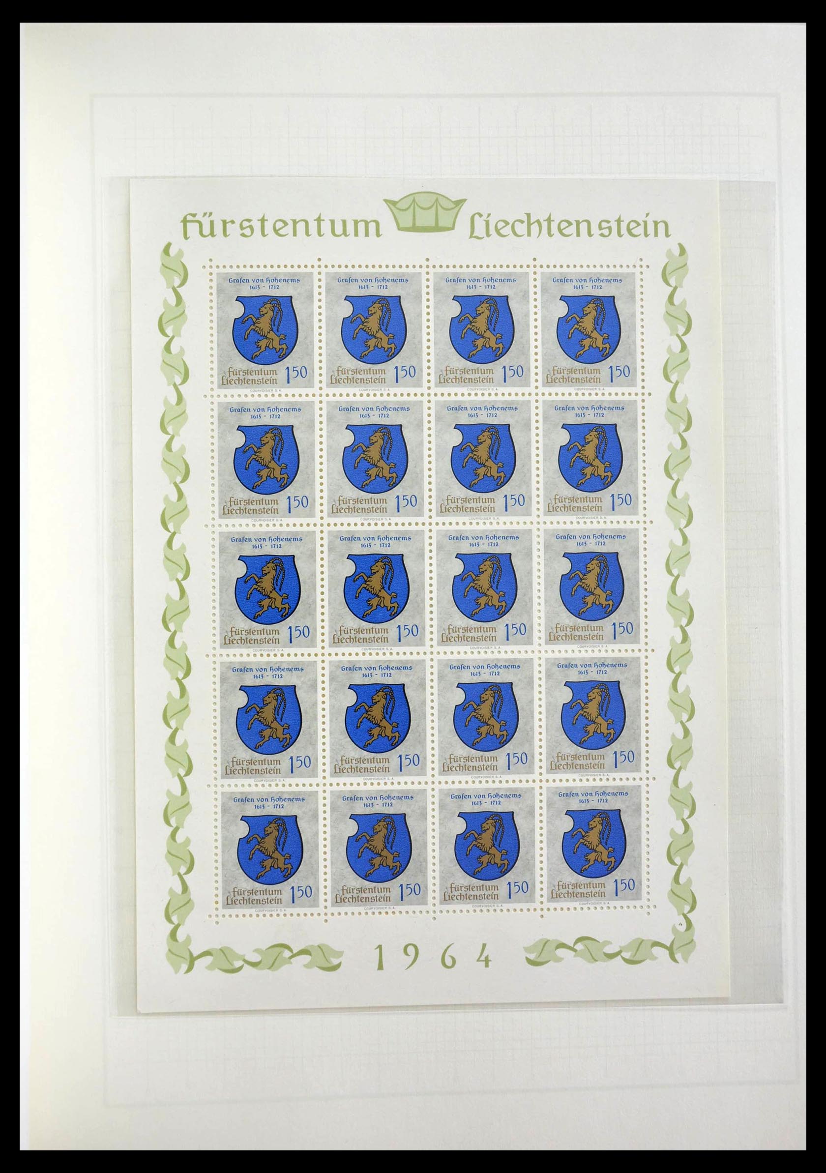 28810 057 - 28810 Liechtenstein 1939-1981 kleinbogen.