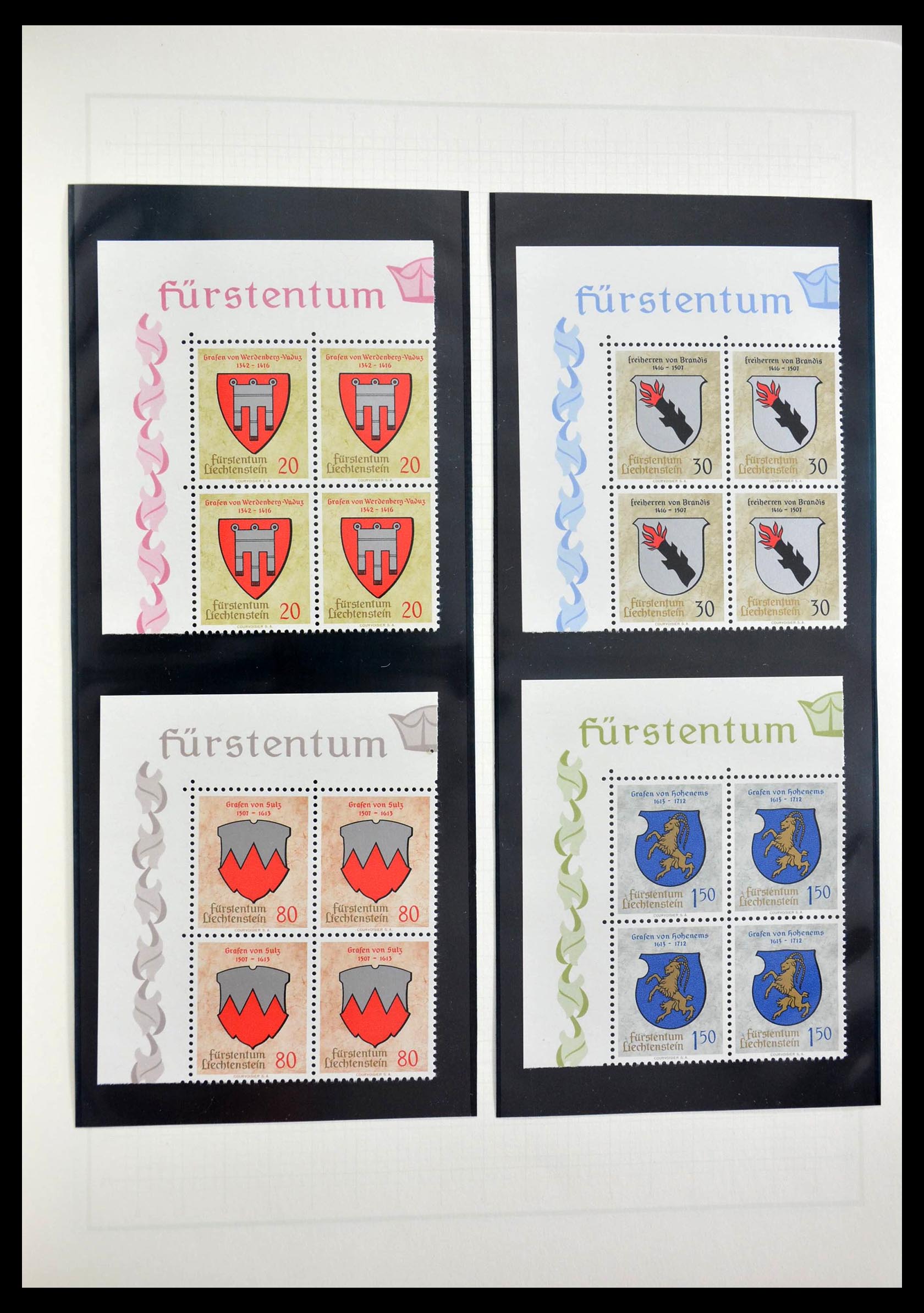 28810 058 - 28810 Liechtenstein 1939-1981 kleinbogen.