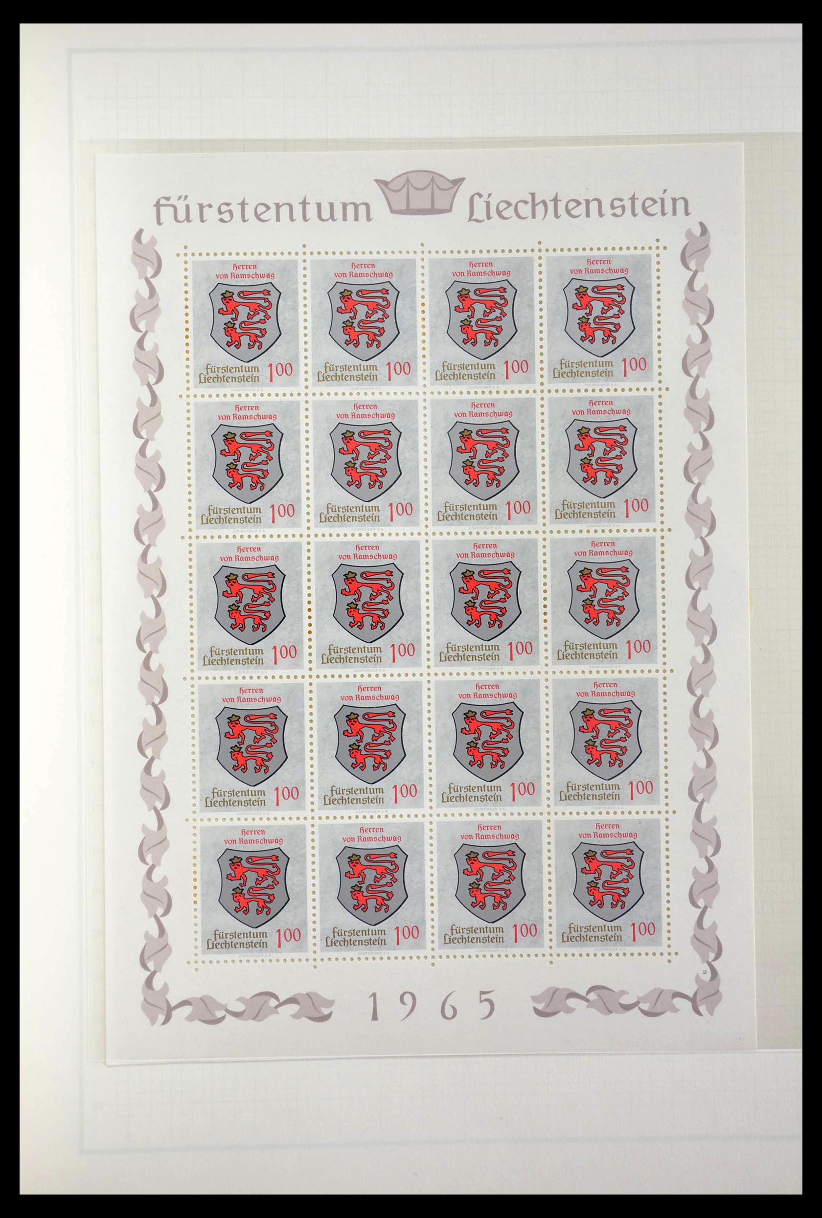 28810 070 - 28810 Liechtenstein 1939-1981 kleinbogen.