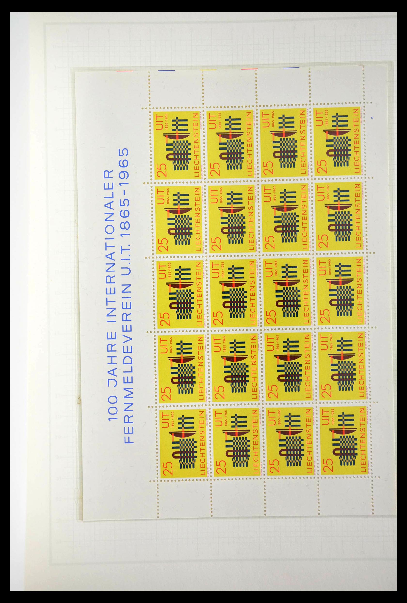 28810 073 - 28810 Liechtenstein 1939-1981 kleinbogen.