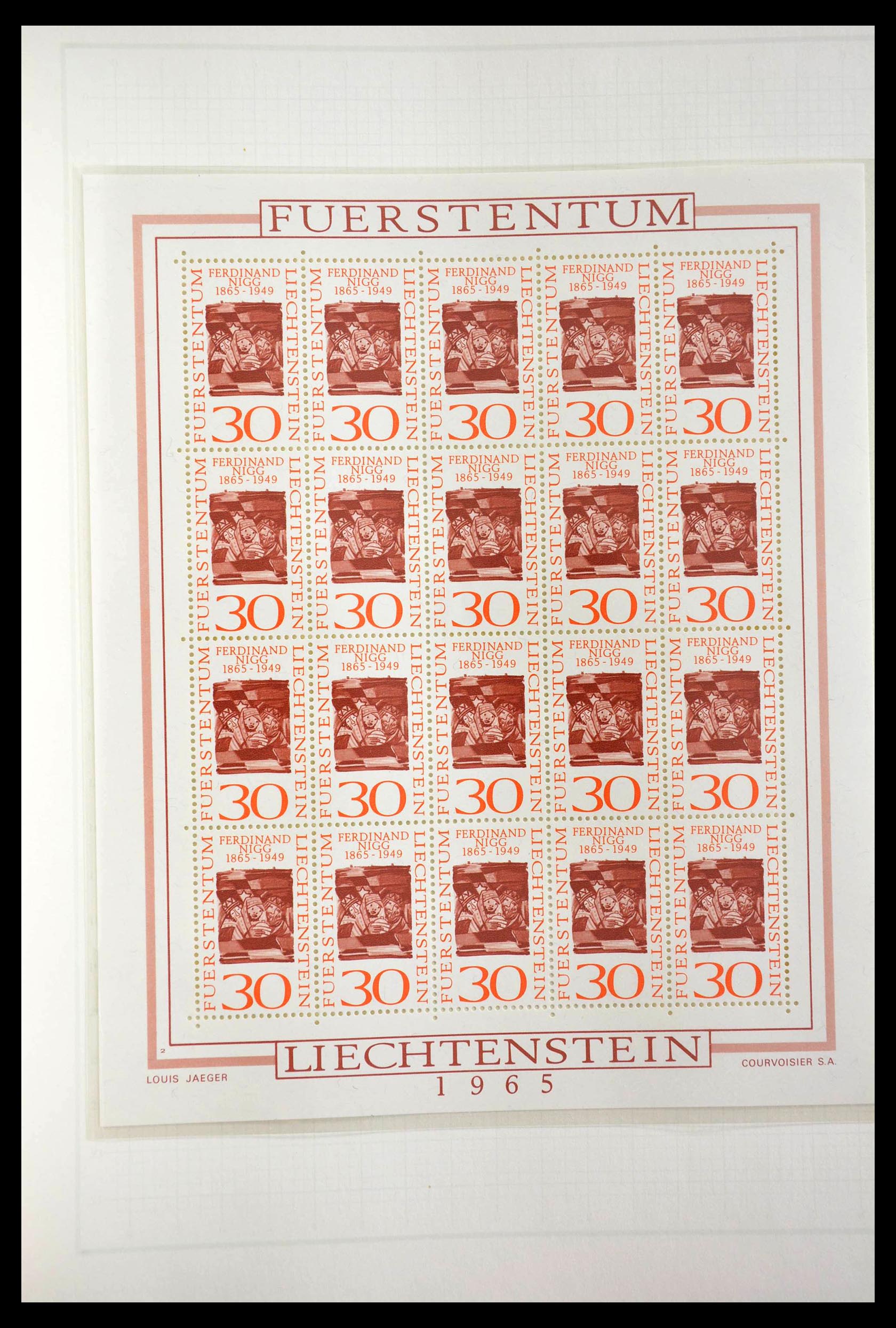 28810 075 - 28810 Liechtenstein 1939-1981 kleinbogen.