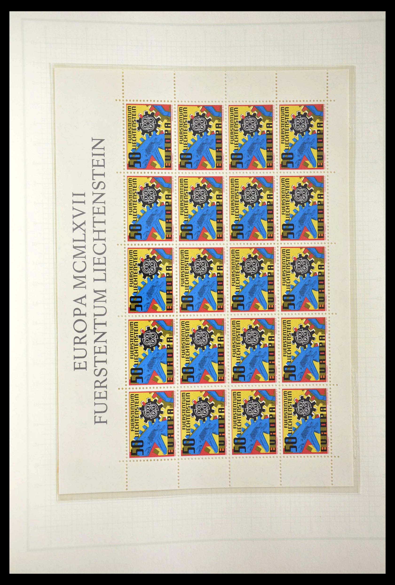 28810 092 - 28810 Liechtenstein 1939-1981 kleinbogen.