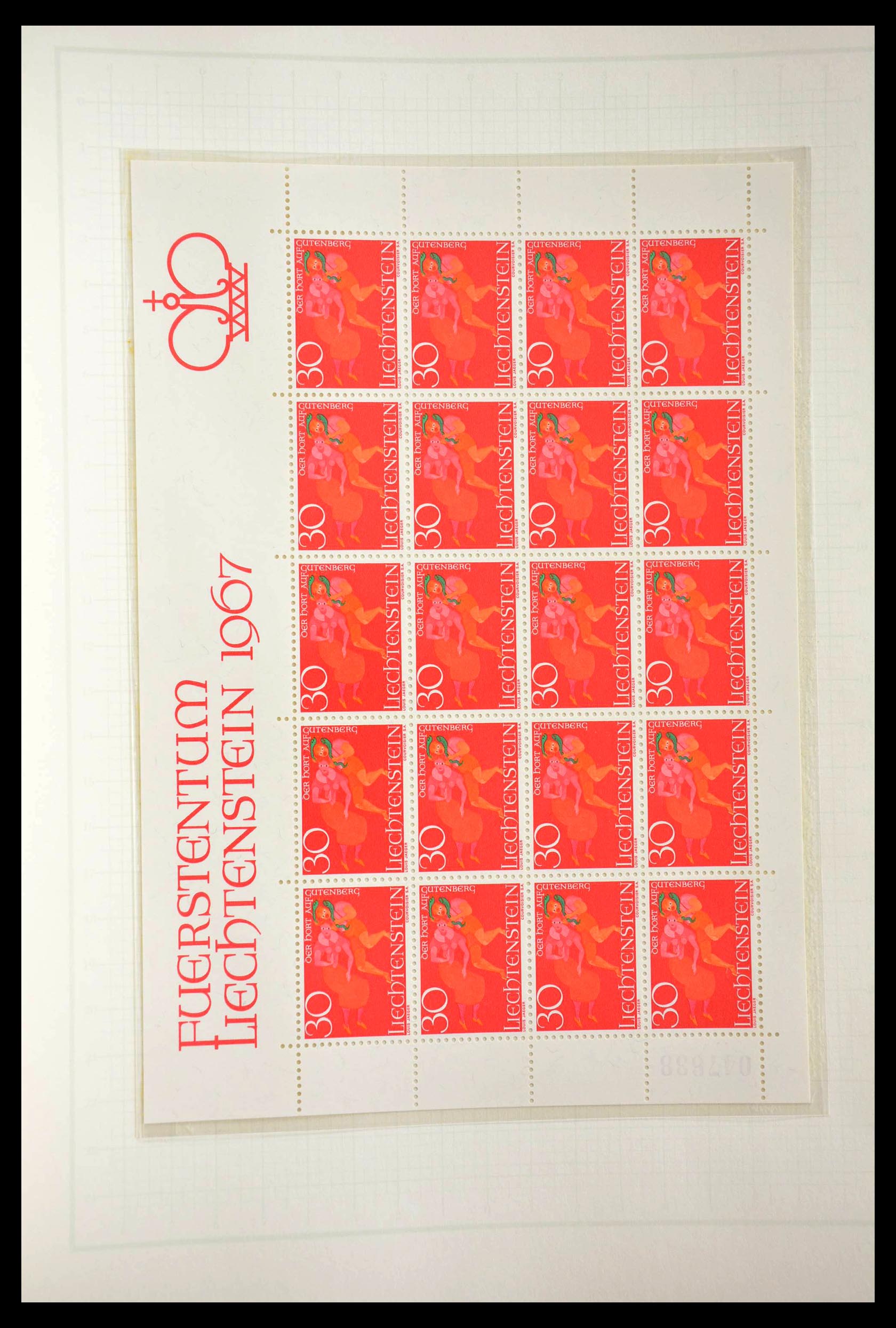 28810 096 - 28810 Liechtenstein 1939-1981 kleinbogen.