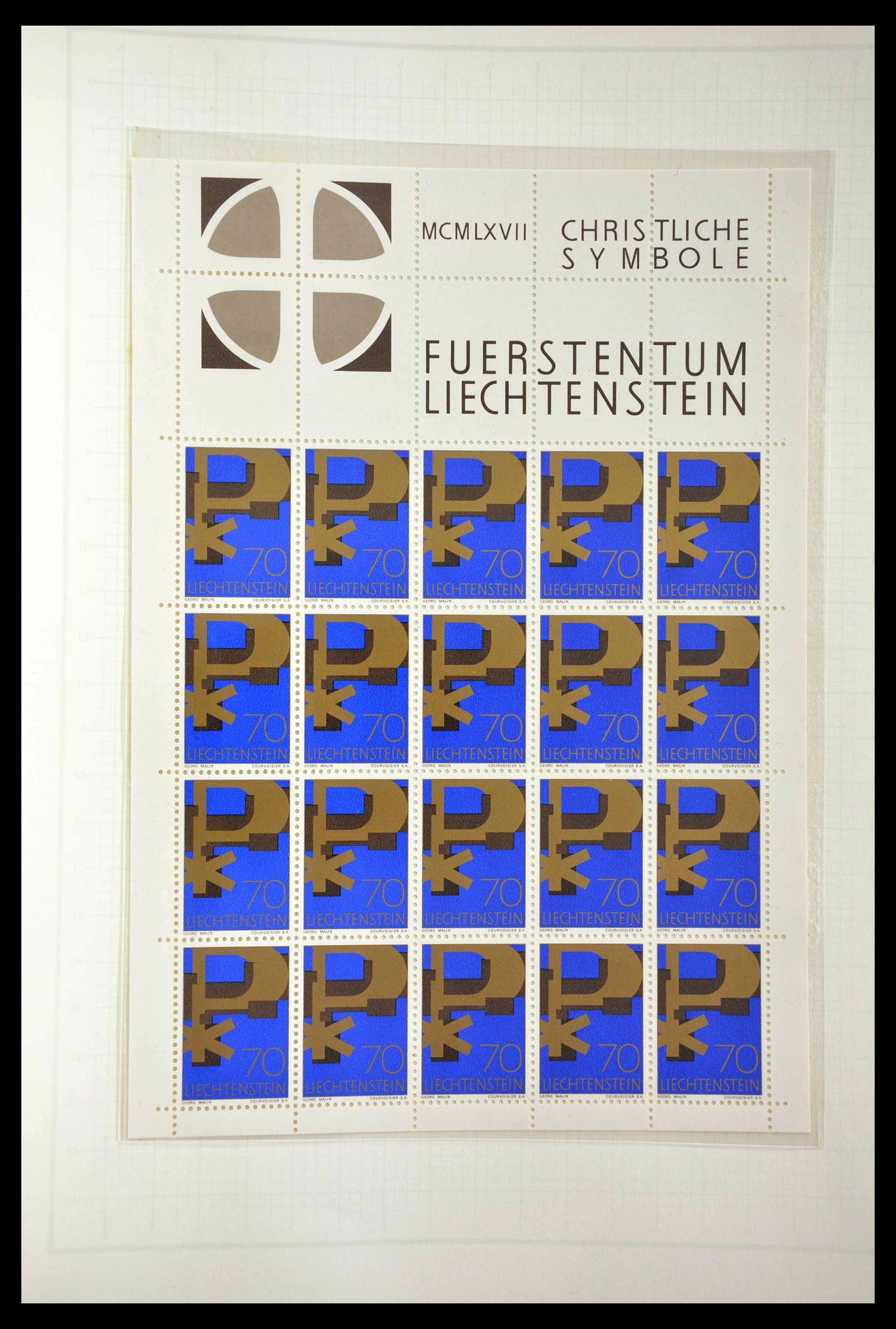 28810 100 - 28810 Liechtenstein 1939-1981 kleinbogen.