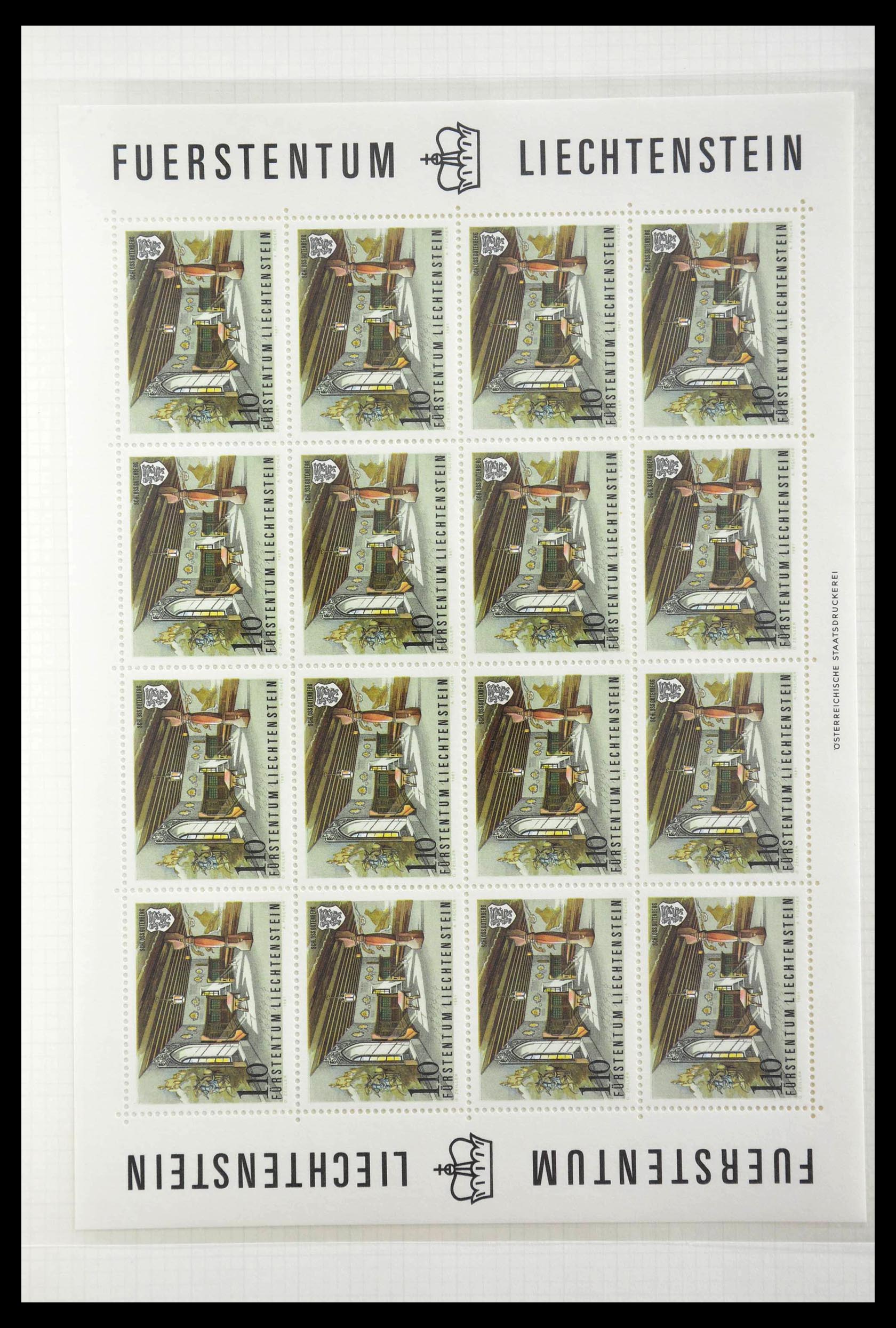 28810 386 - 28810 Liechtenstein 1939-1981 kleinbogen.