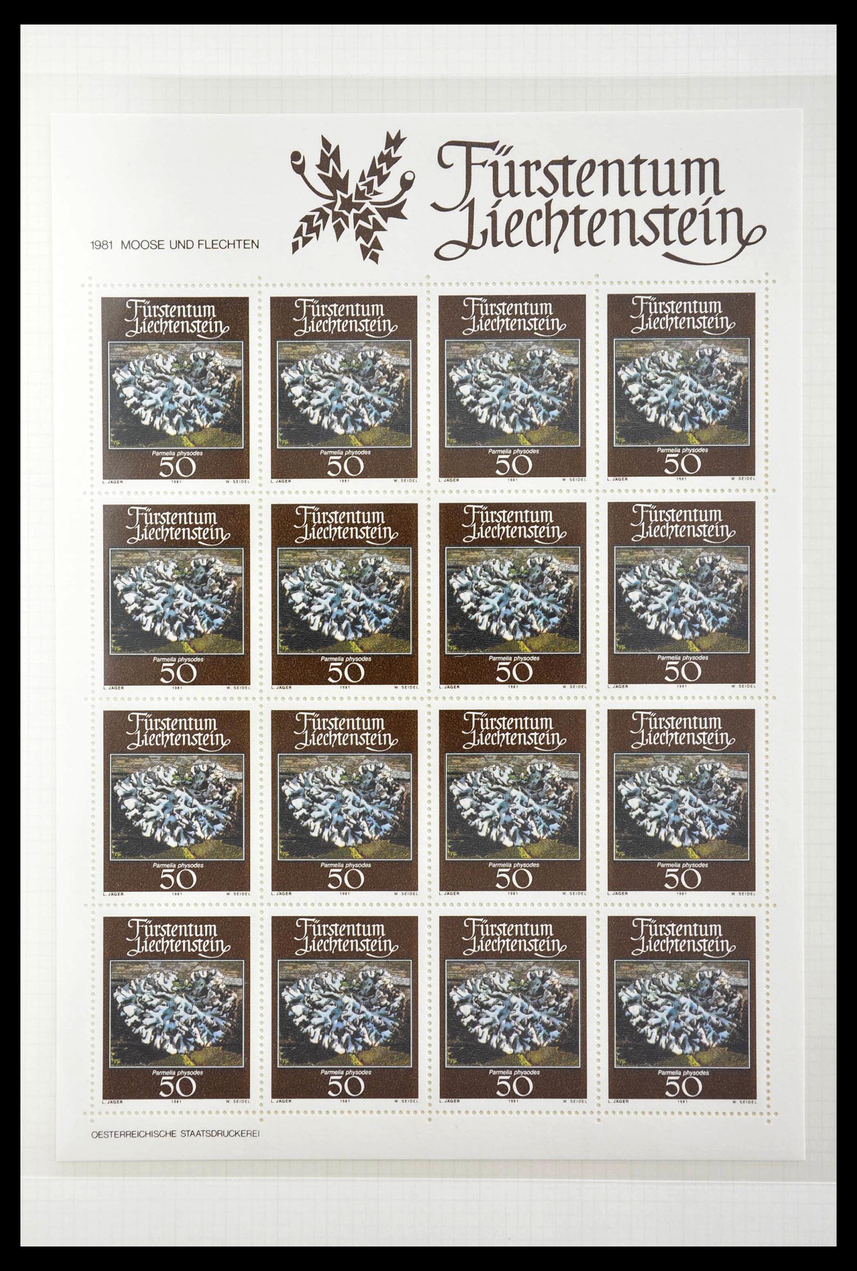 28810 388 - 28810 Liechtenstein 1939-1981 kleinbogen.
