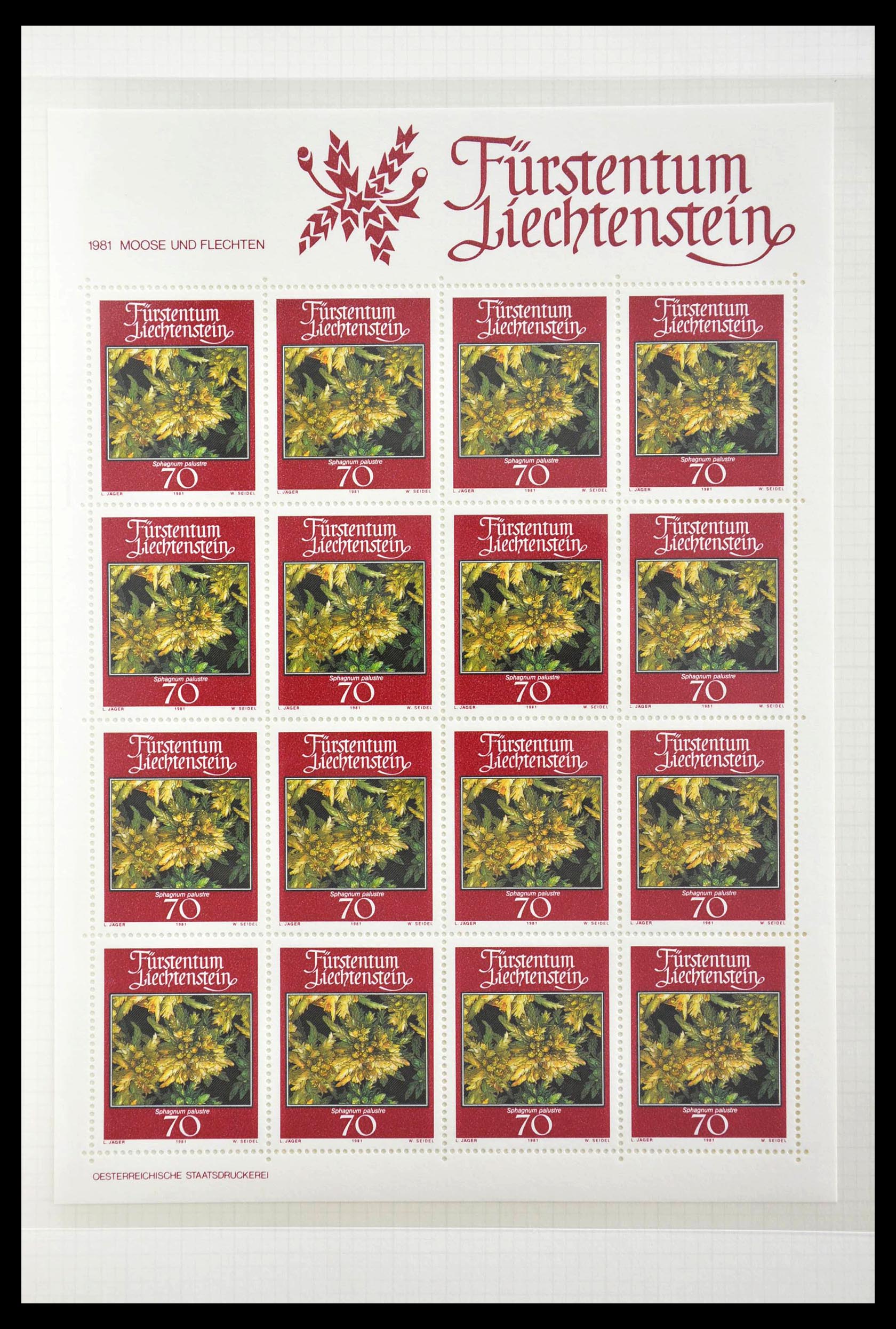 28810 389 - 28810 Liechtenstein 1939-1981 kleinbogen.