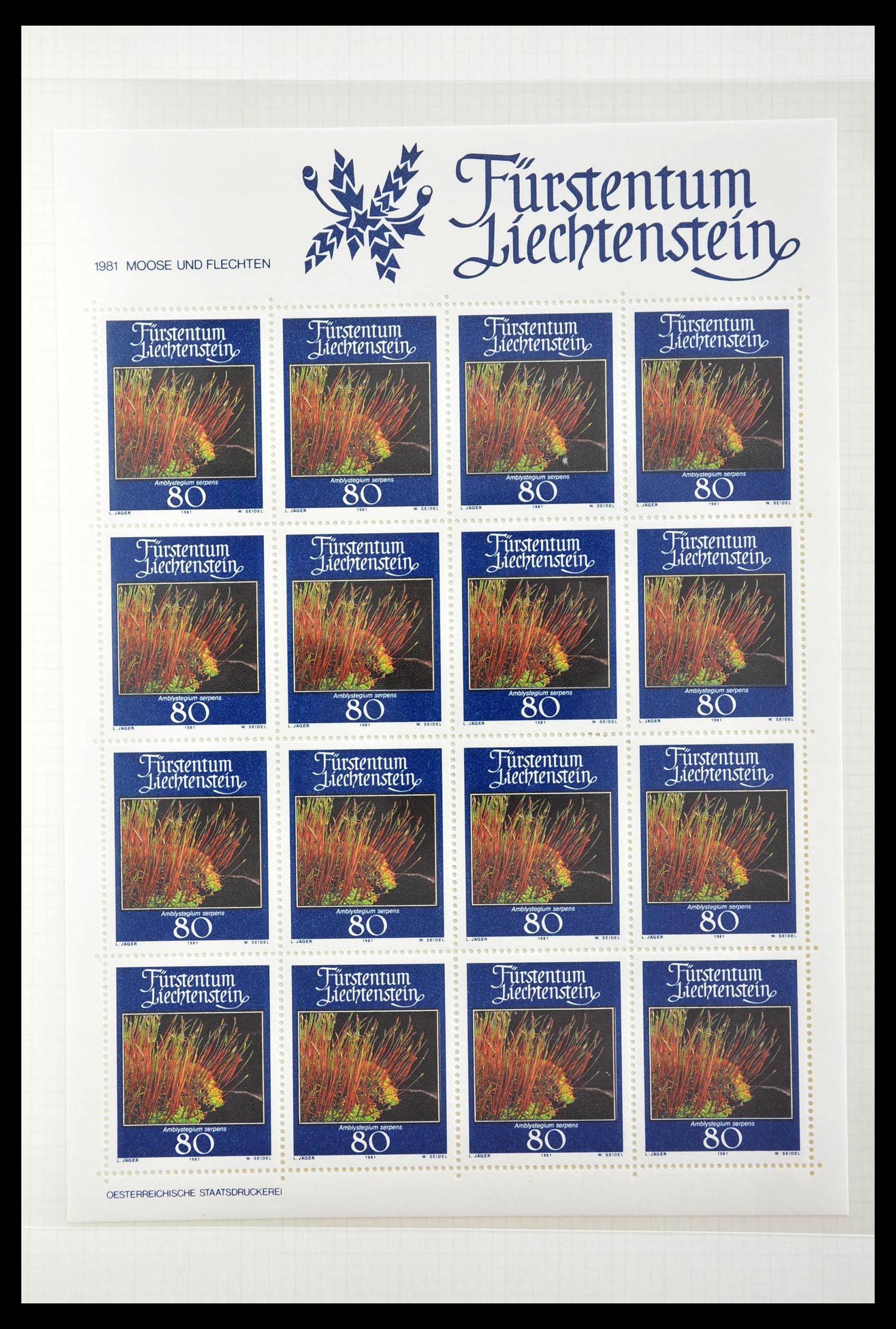 28810 390 - 28810 Liechtenstein 1939-1981 kleinbogen.