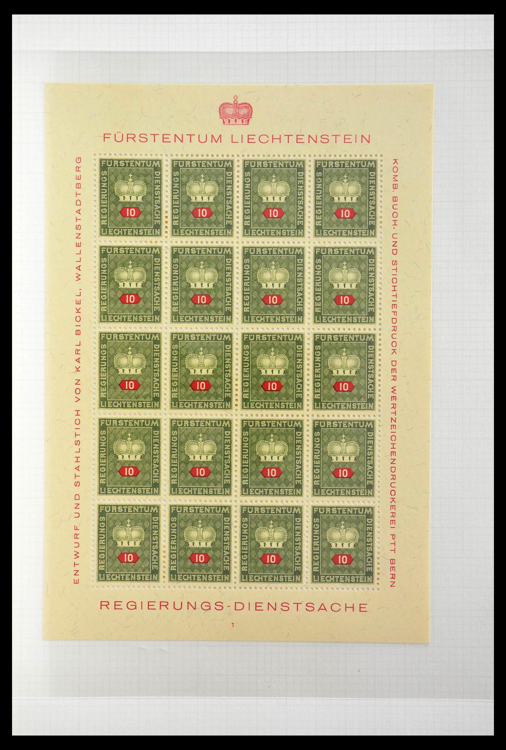 28810 392 - 28810 Liechtenstein 1939-1981 kleinbogen.