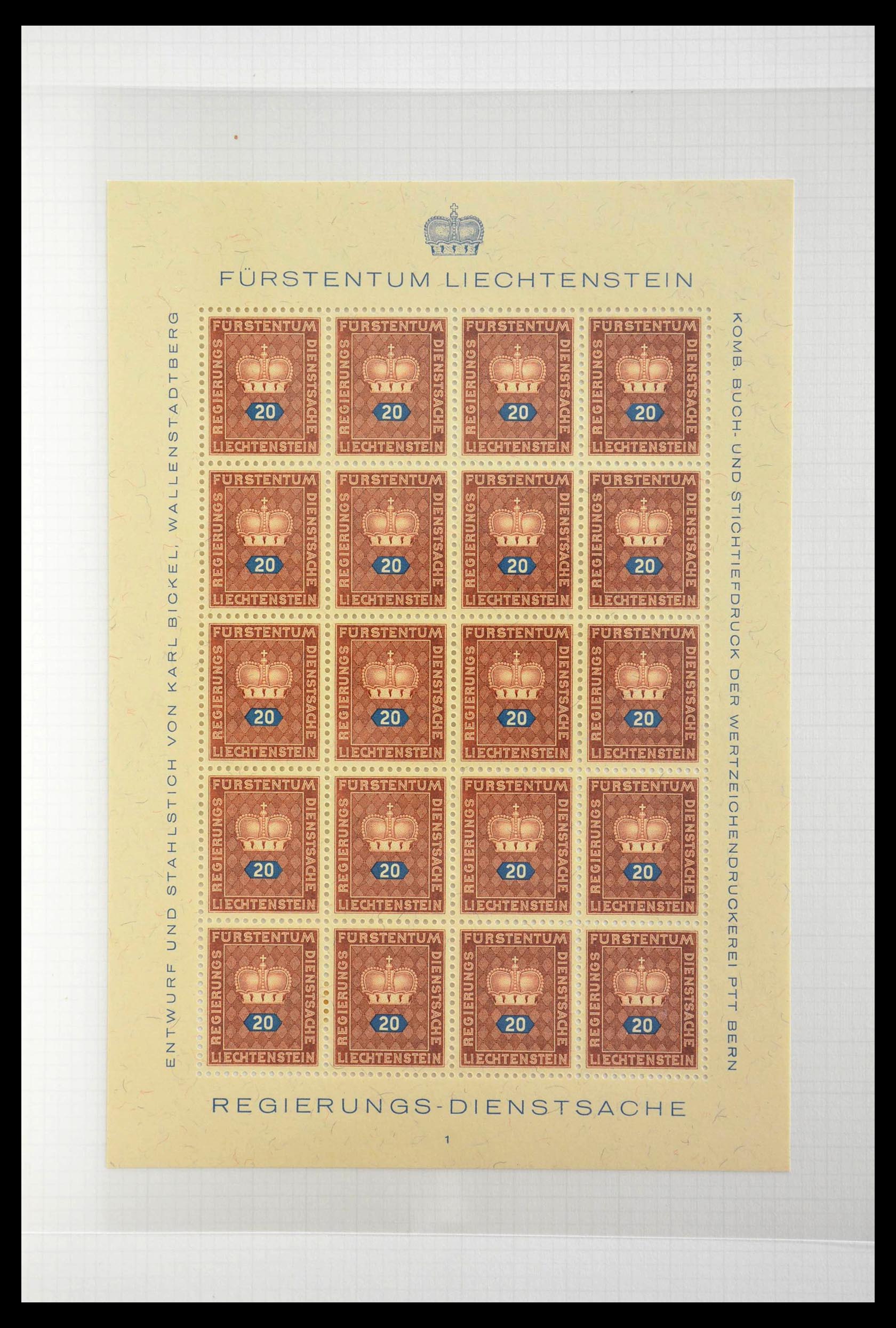 28810 393 - 28810 Liechtenstein 1939-1981 kleinbogen.