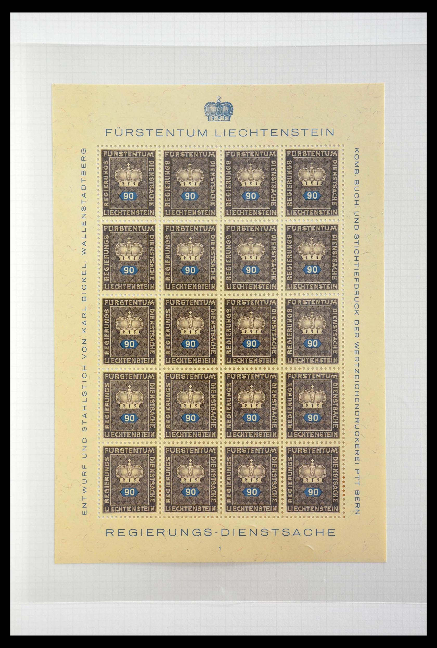 28810 399 - 28810 Liechtenstein 1939-1981 kleinbogen.