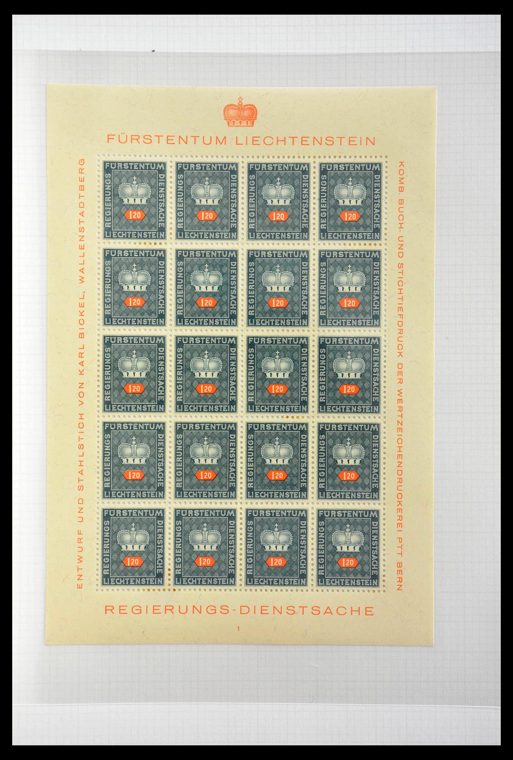 28810 400 - 28810 Liechtenstein 1939-1981 kleinbogen.