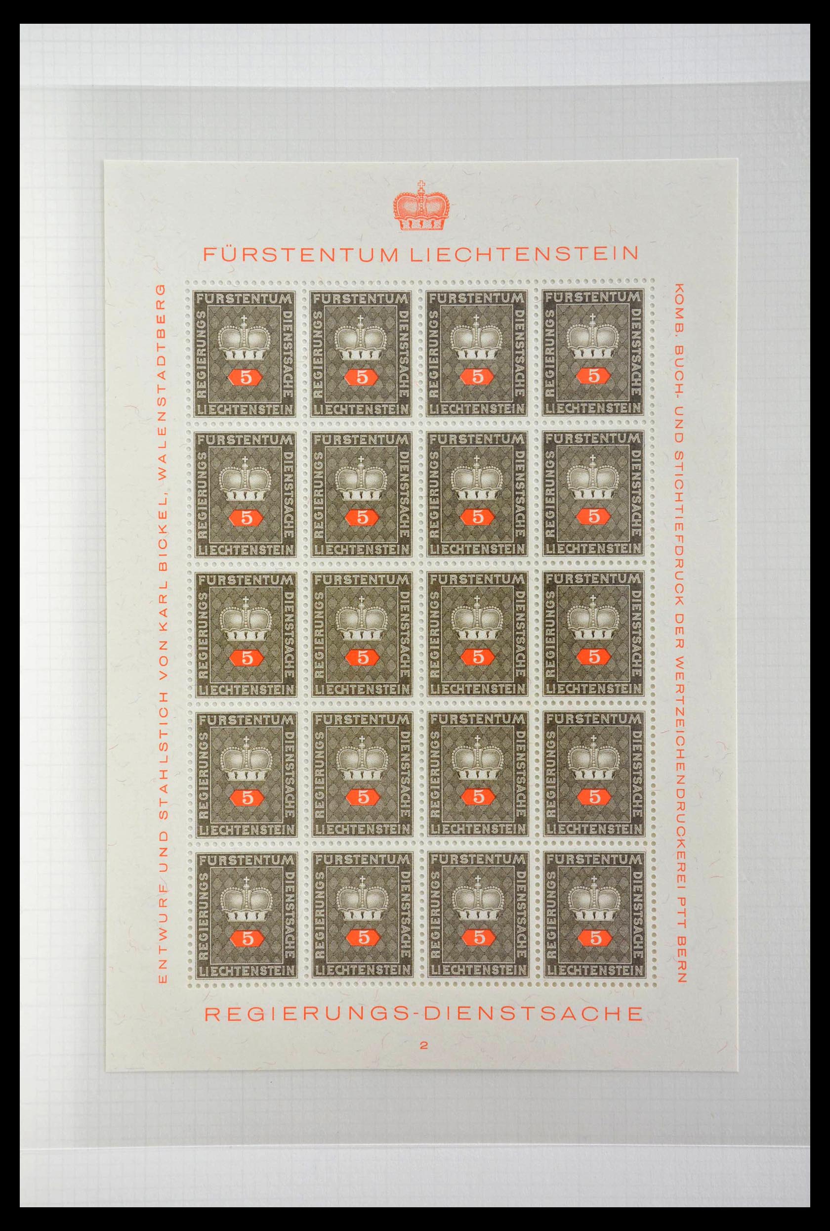 28810 401 - 28810 Liechtenstein 1939-1981 kleinbogen.