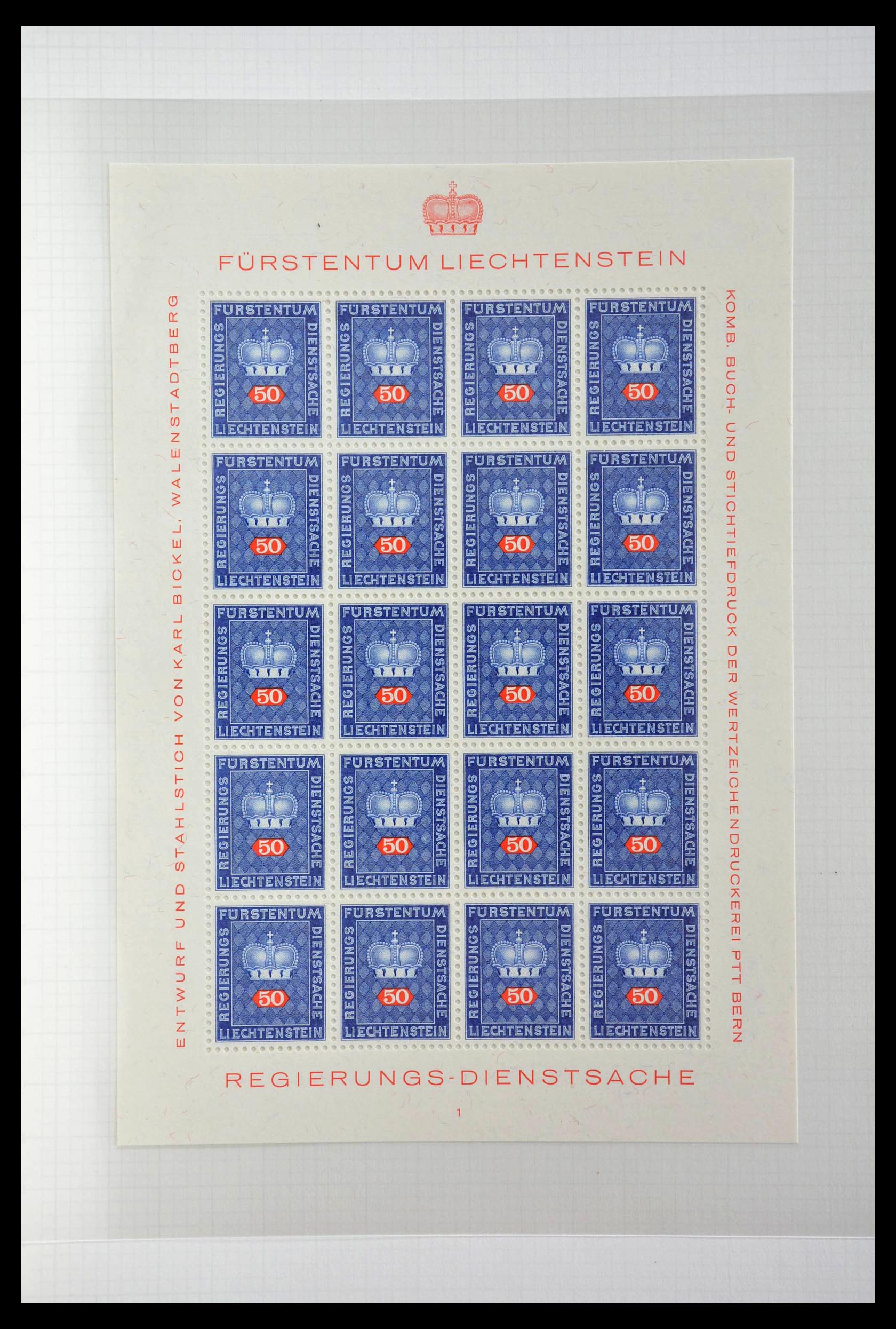 28810 405 - 28810 Liechtenstein 1939-1981 kleinbogen.