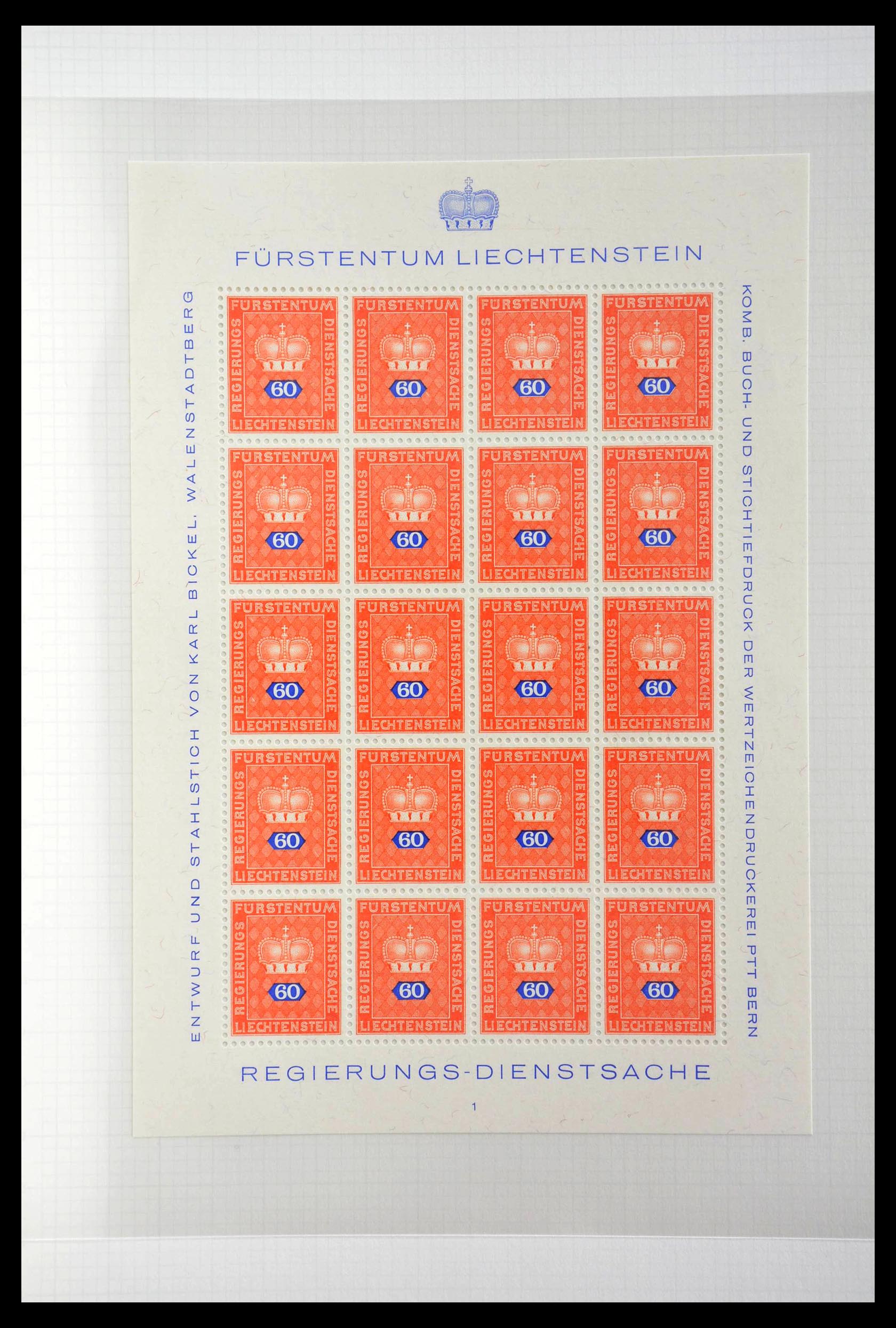 28810 406 - 28810 Liechtenstein 1939-1981 kleinbogen.