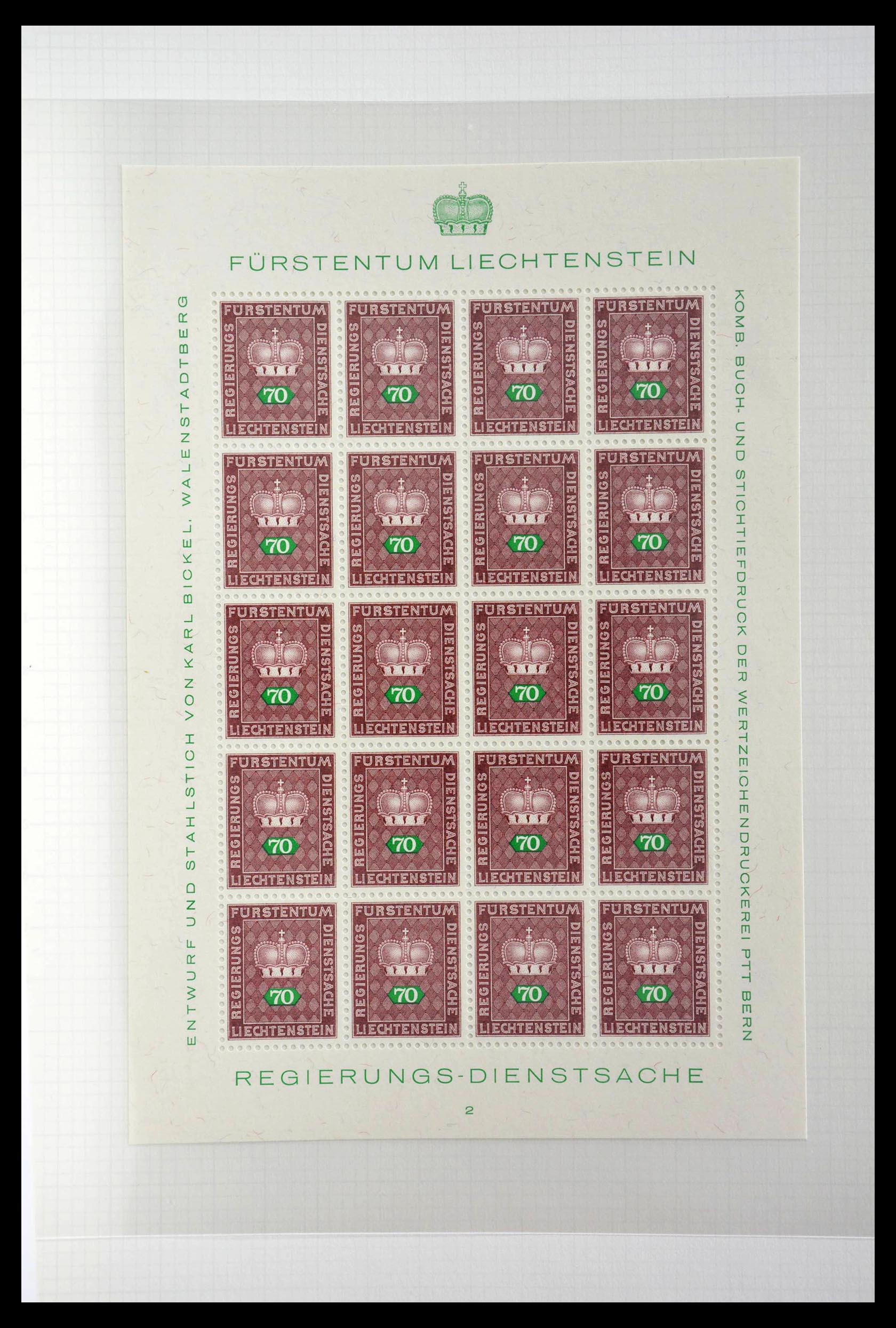 28810 407 - 28810 Liechtenstein 1939-1981 kleinbogen.