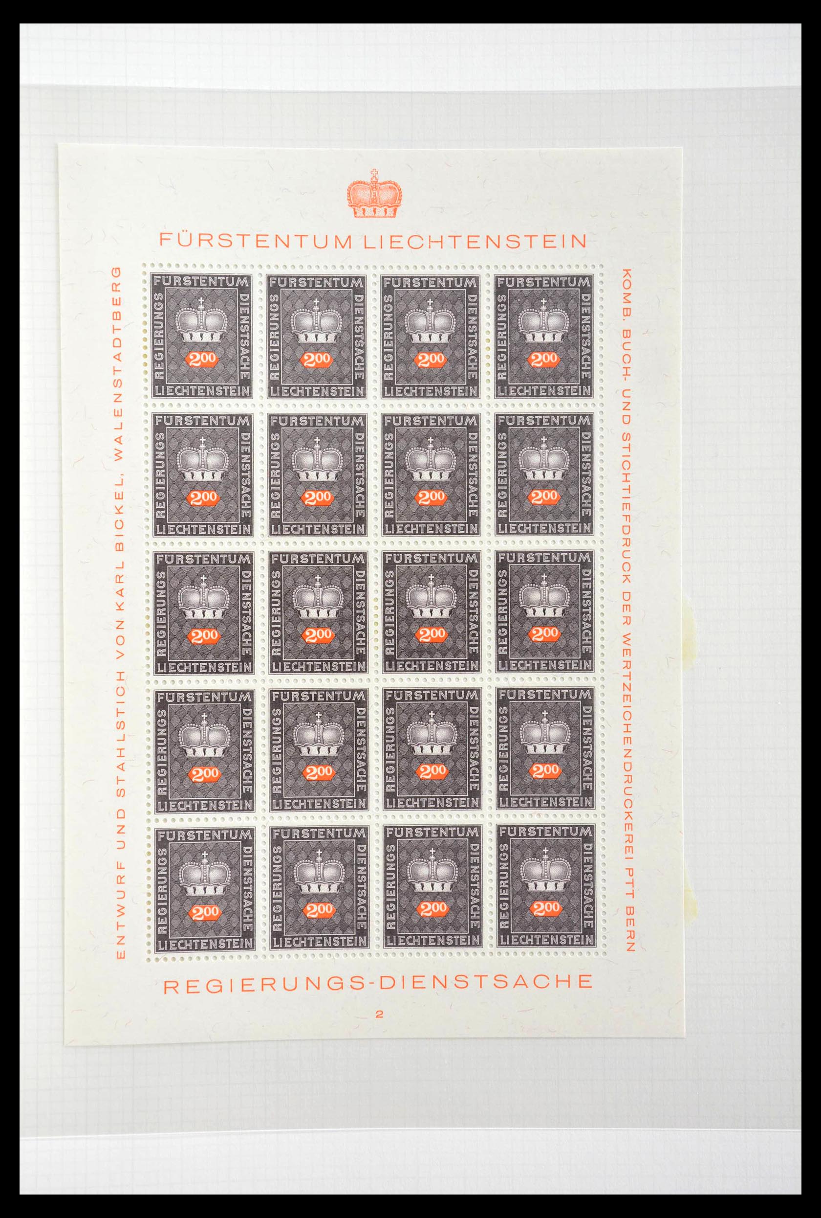 28810 412 - 28810 Liechtenstein 1939-1981 kleinbogen.