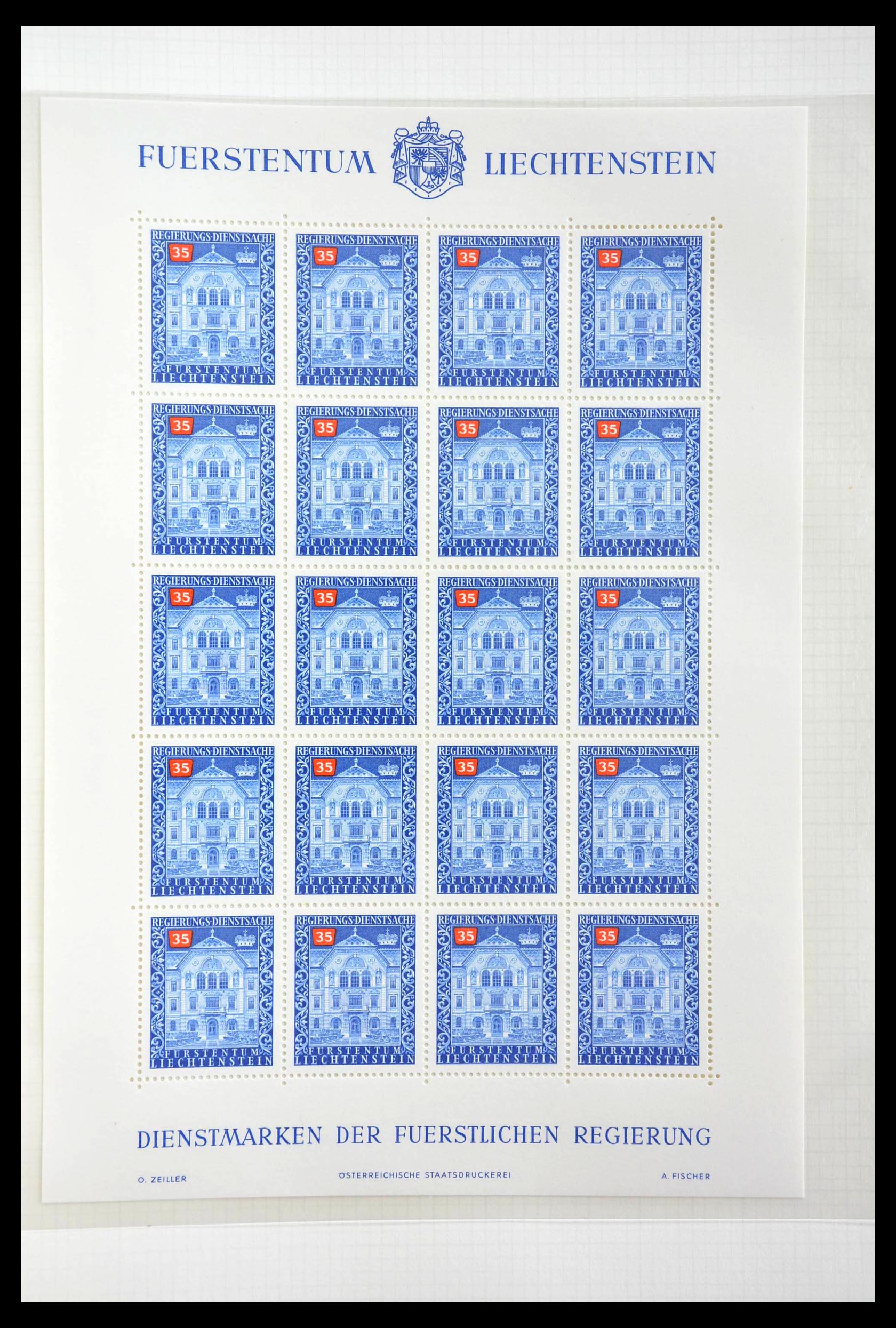 28810 415 - 28810 Liechtenstein 1939-1981 kleinbogen.