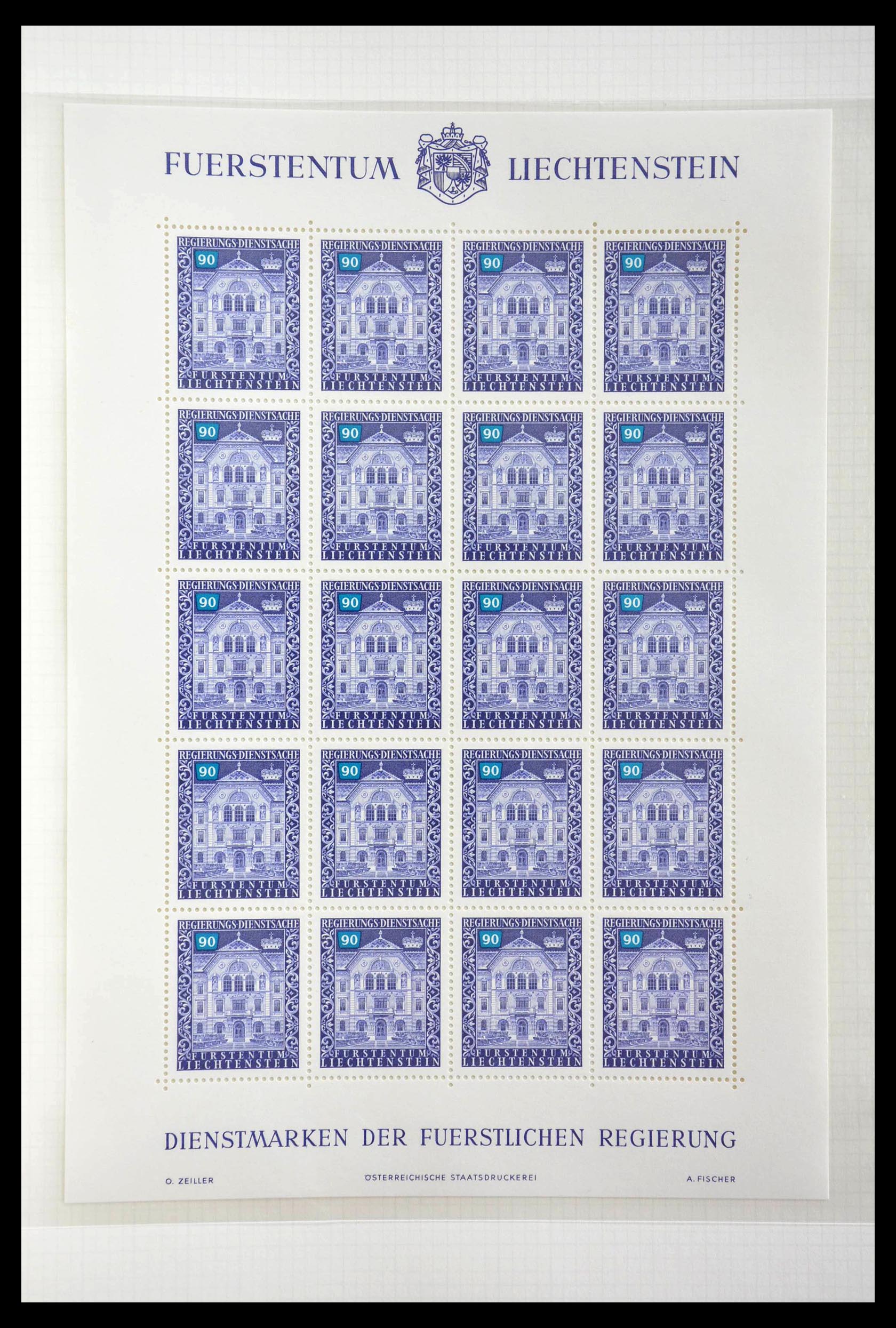 28810 420 - 28810 Liechtenstein 1939-1981 kleinbogen.
