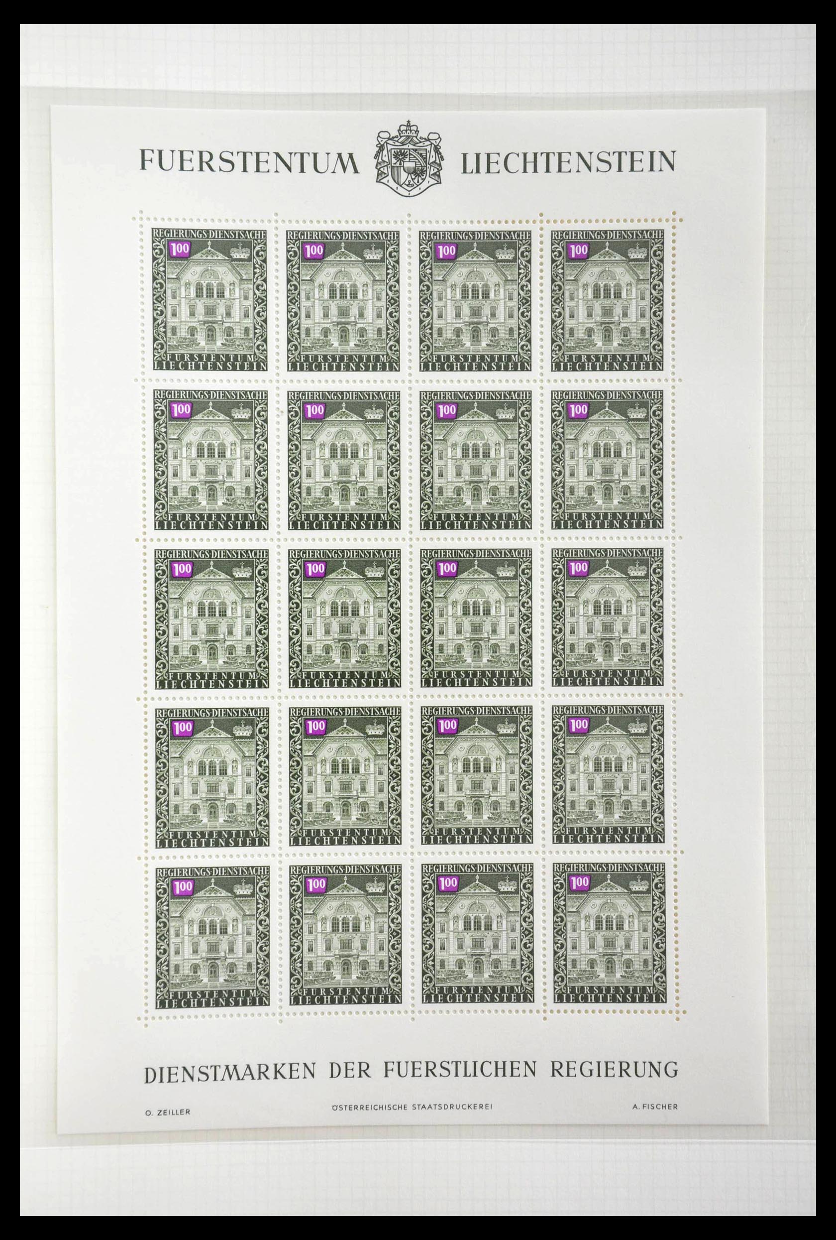 28810 421 - 28810 Liechtenstein 1939-1981 kleinbogen.