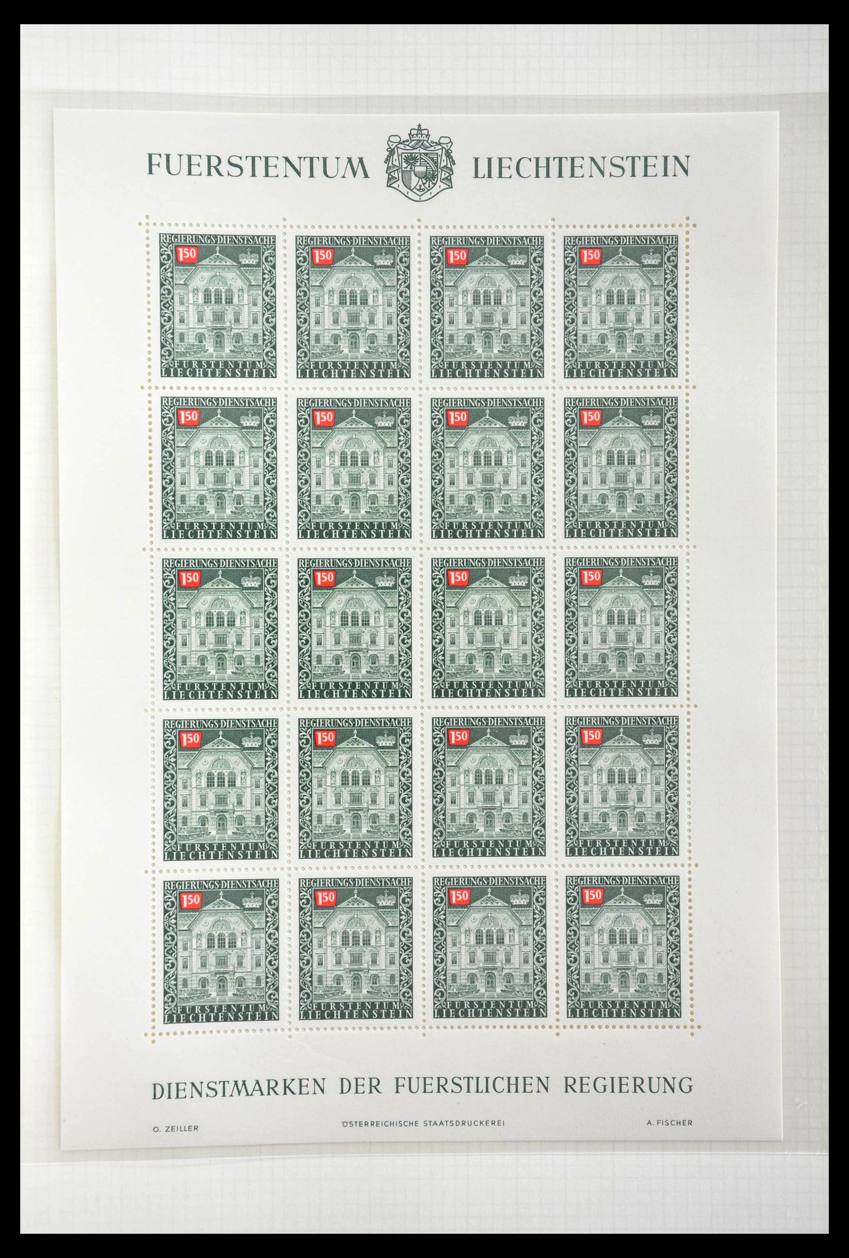 28810 423 - 28810 Liechtenstein 1939-1981 kleinbogen.