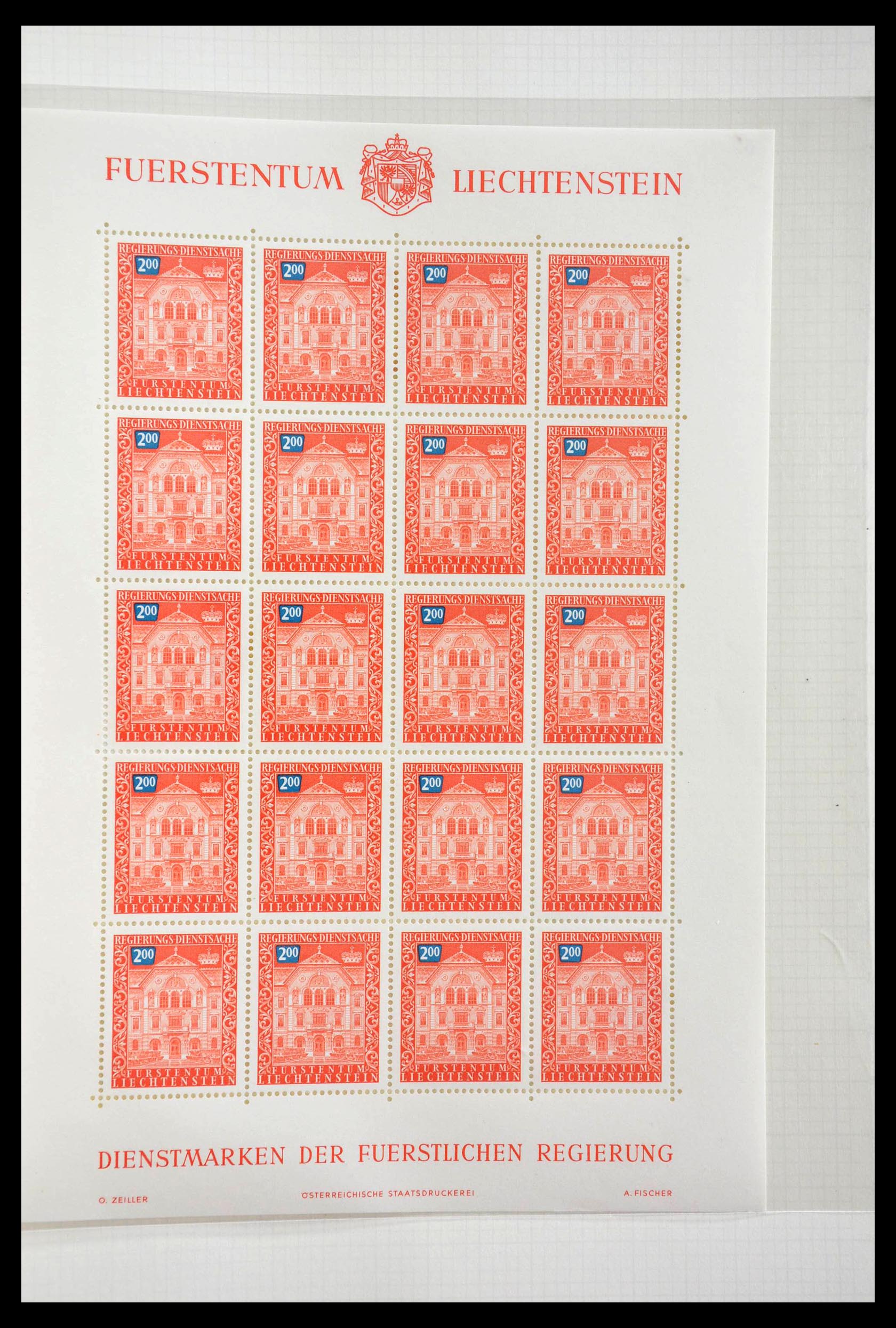 28810 424 - 28810 Liechtenstein 1939-1981 kleinbogen.