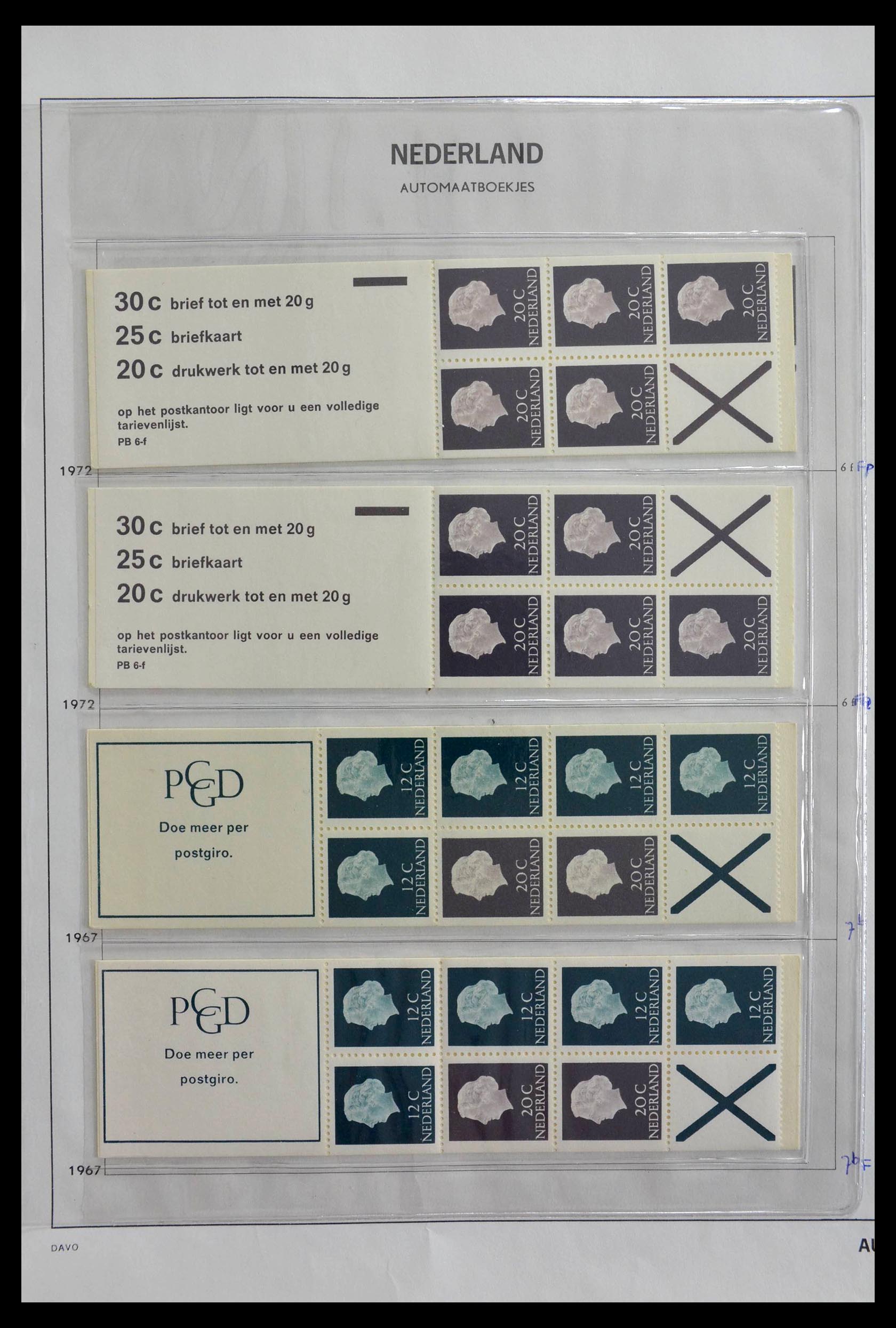 28853 004 - 28853 Netherlands stampbooklets 1964-2005.