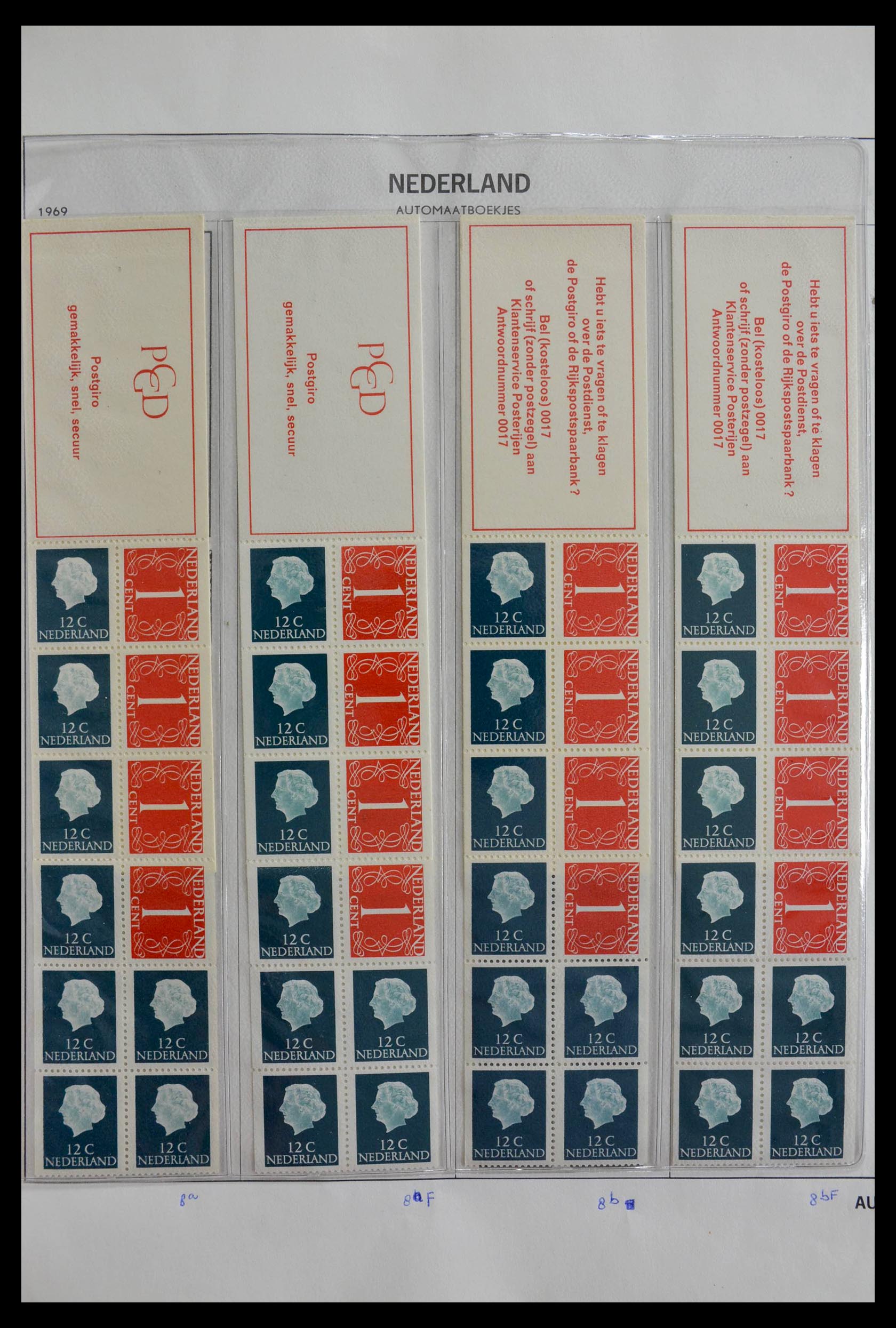 28853 005 - 28853 Netherlands stampbooklets 1964-2005.