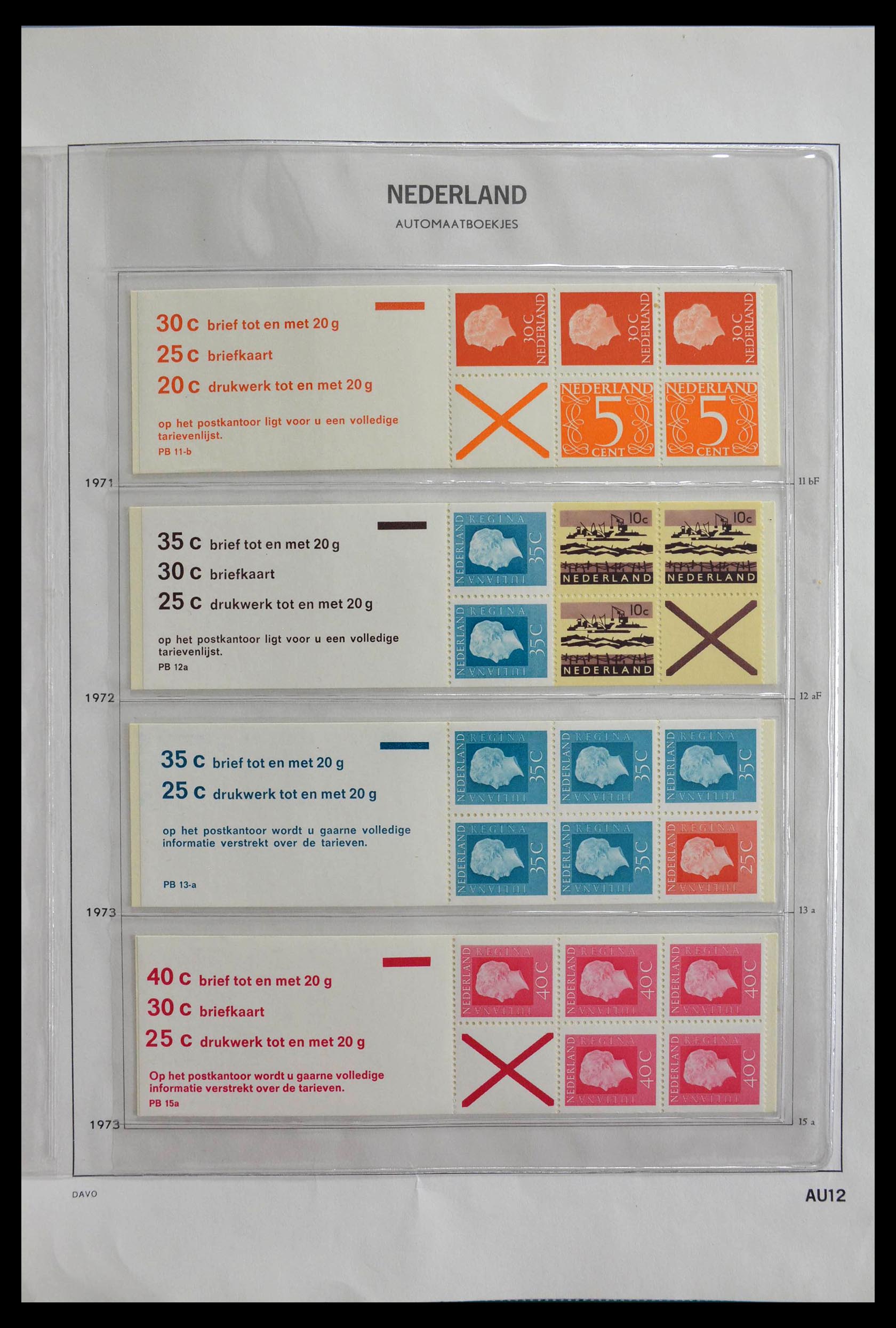 28853 012 - 28853 Netherlands stampbooklets 1964-2005.