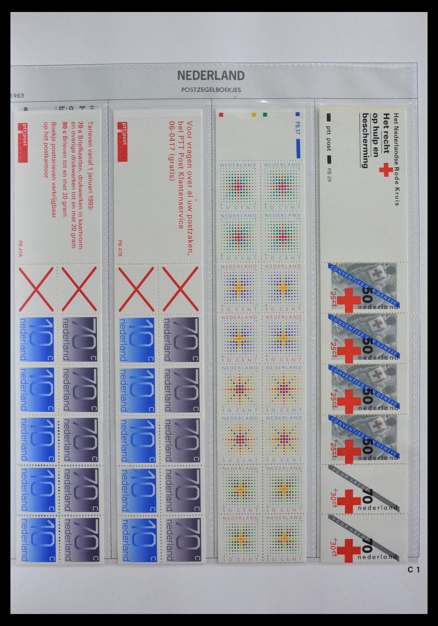 28853 022 - 28853 Netherlands stampbooklets 1964-2005.