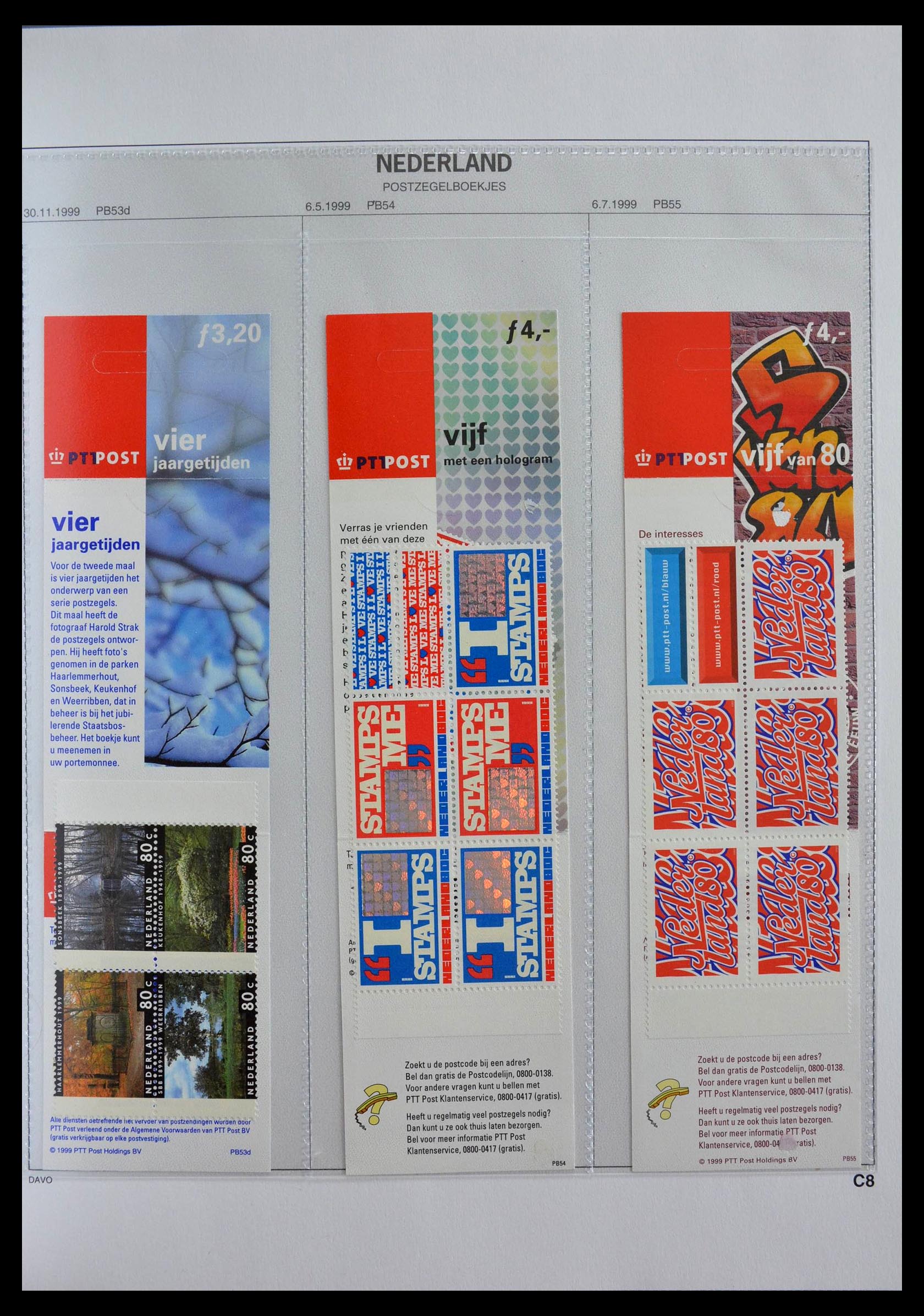 28853 029 - 28853 Netherlands stampbooklets 1964-2005.