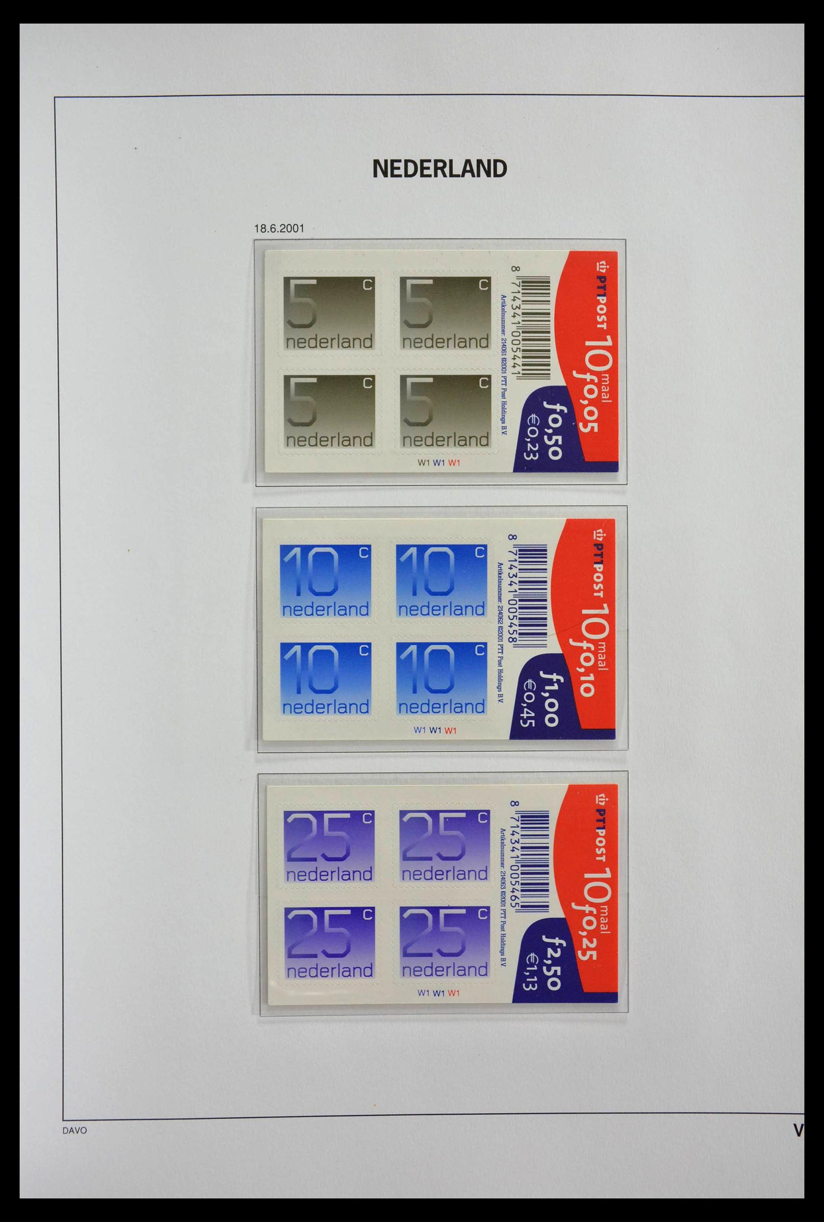 28853 033 - 28853 Netherlands stampbooklets 1964-2005.