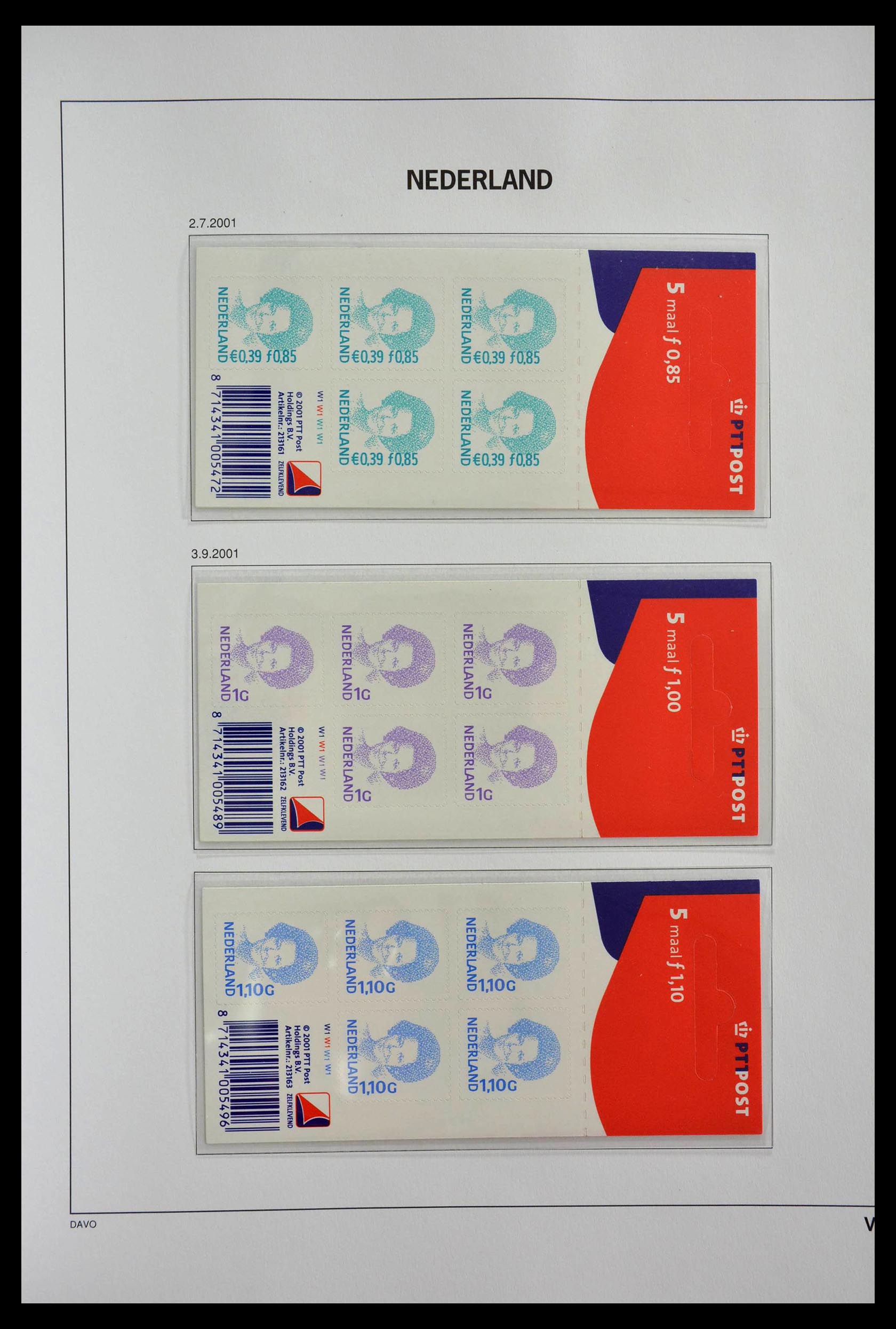 28853 034 - 28853 Netherlands stampbooklets 1964-2005.