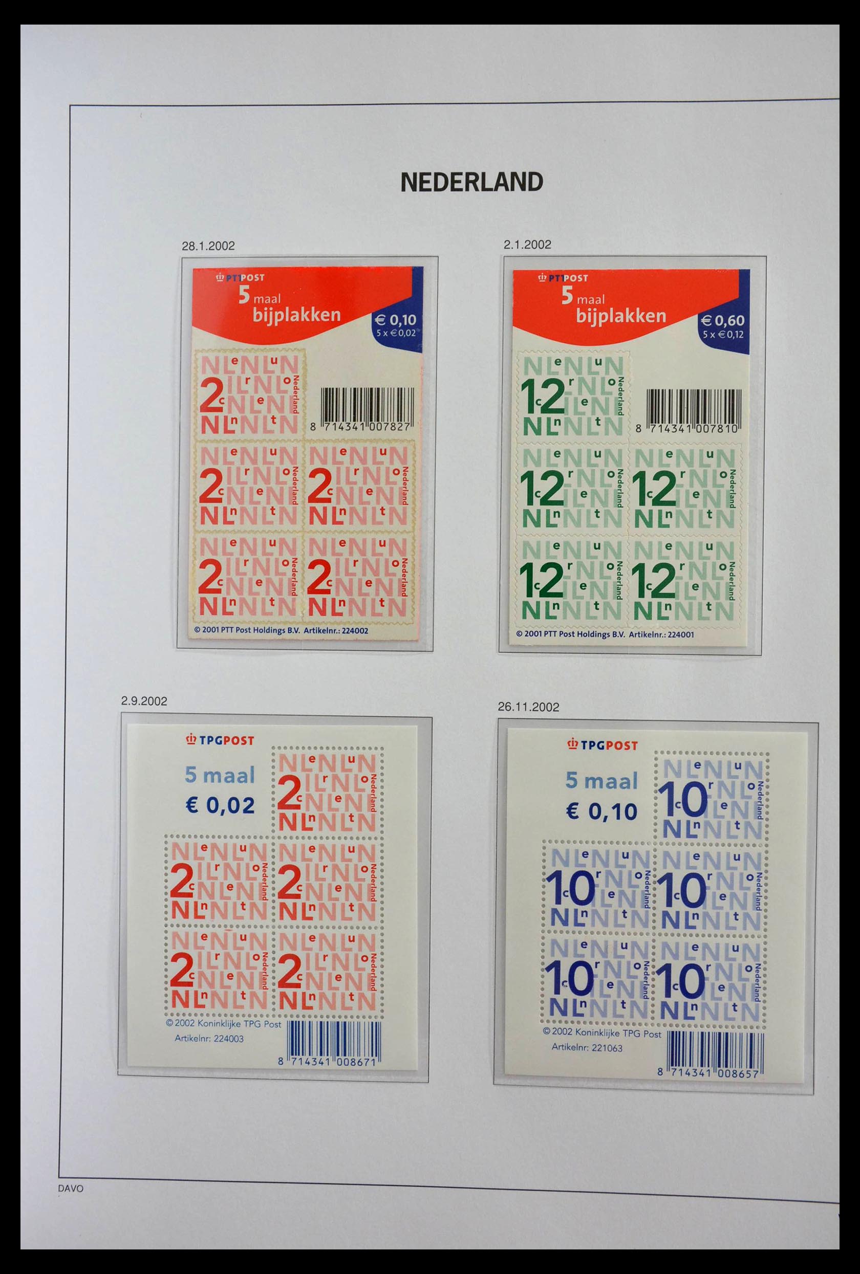28853 039 - 28853 Netherlands stampbooklets 1964-2005.