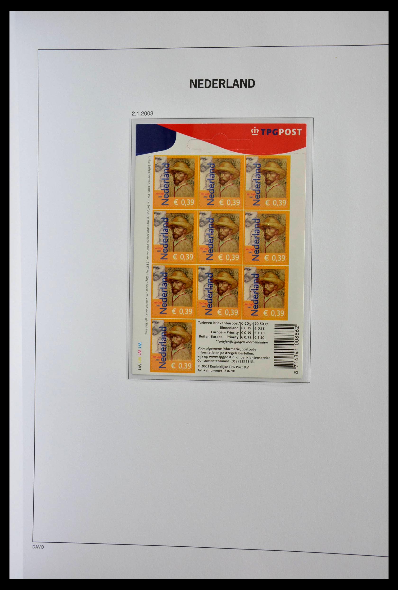 28853 040 - 28853 Netherlands stampbooklets 1964-2005.
